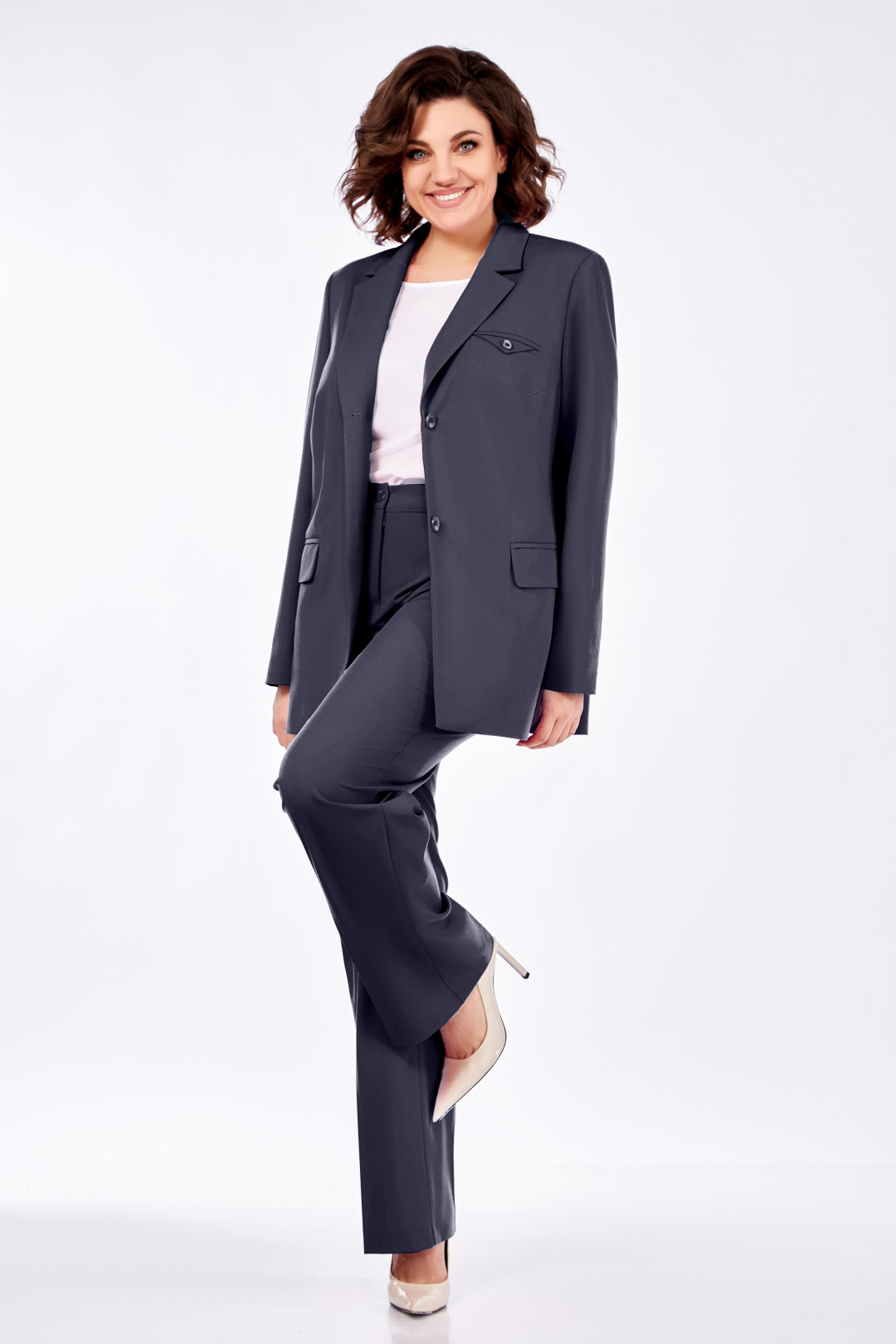 Костюм Ольга Стиль С 823 графит - фото 1