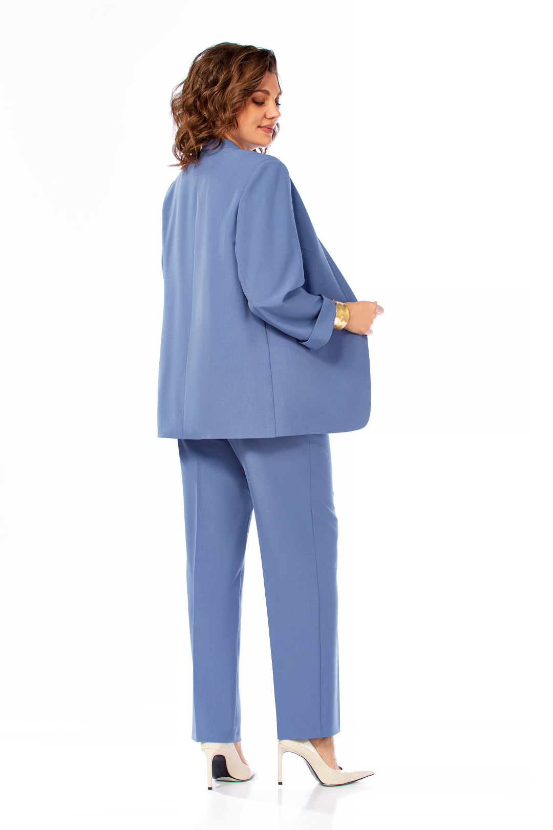 Костюм Ольга Стиль С1000 синий - фото 4