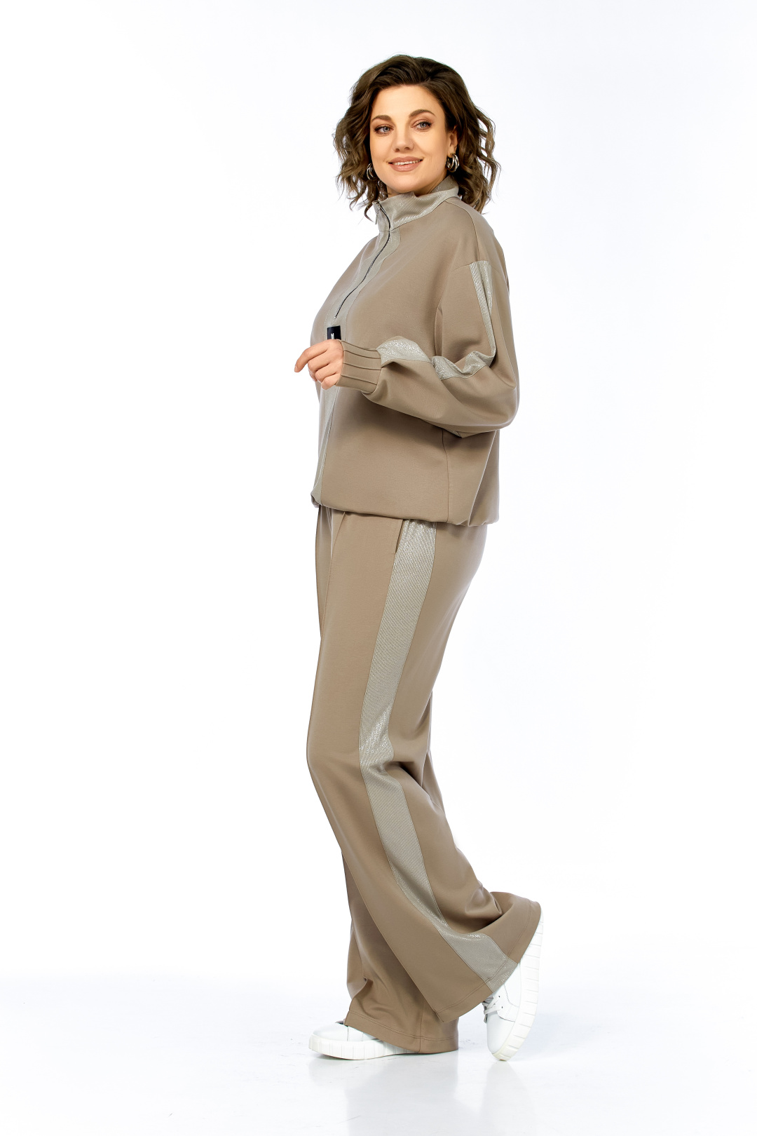 Костюм Ольга Стиль С1001 олива - фото 3