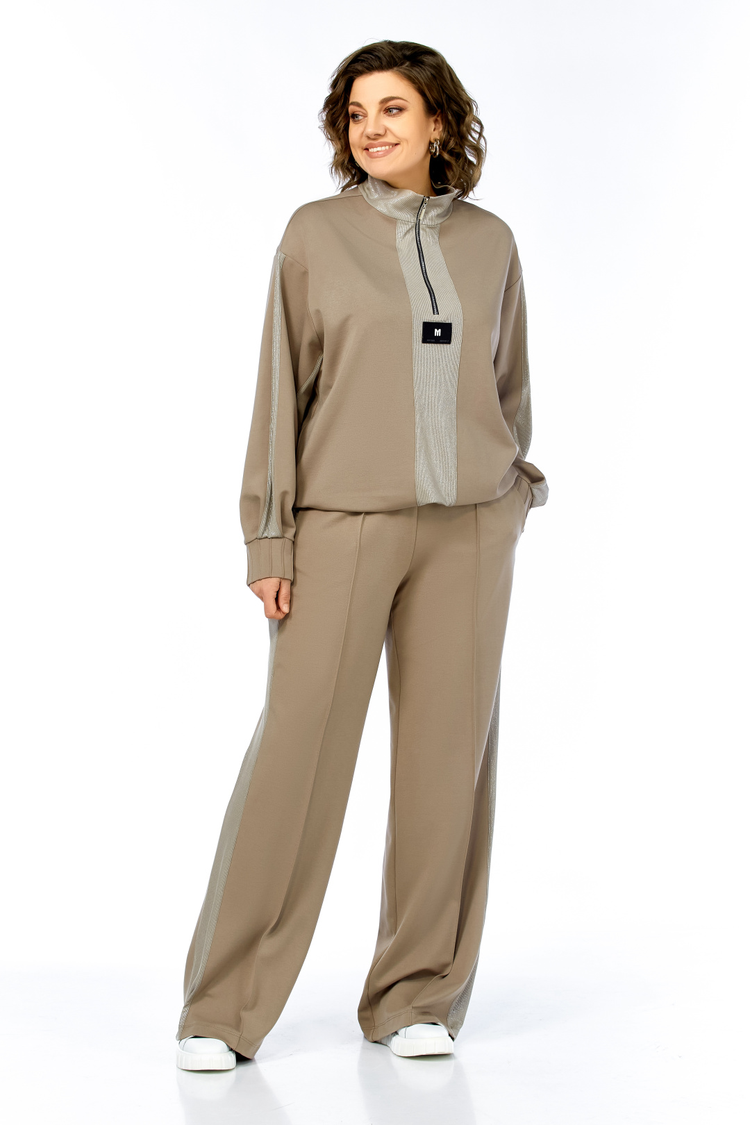 Костюм Ольга Стиль С1001 олива - фото 4