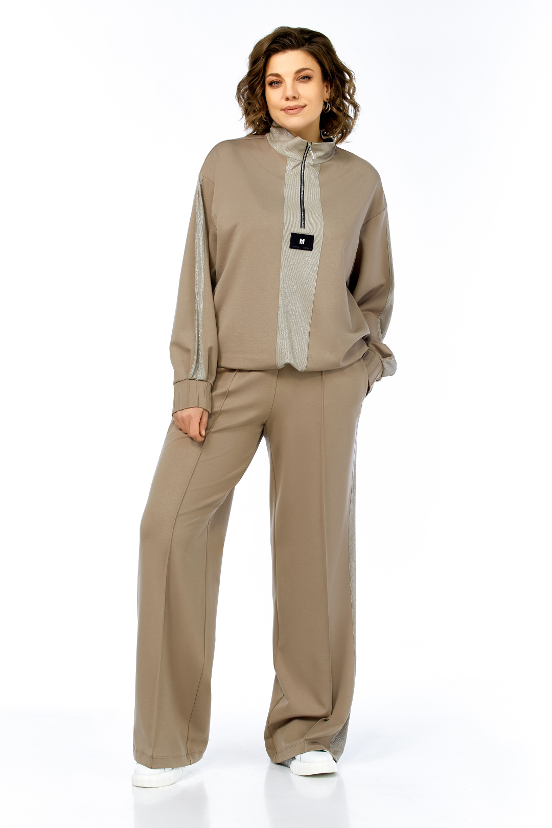 Костюм Ольга Стиль С1001 олива - фото 5