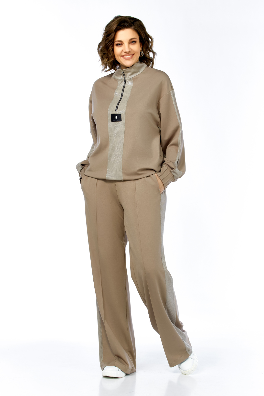 Костюм Ольга Стиль С1001 олива - фото 6