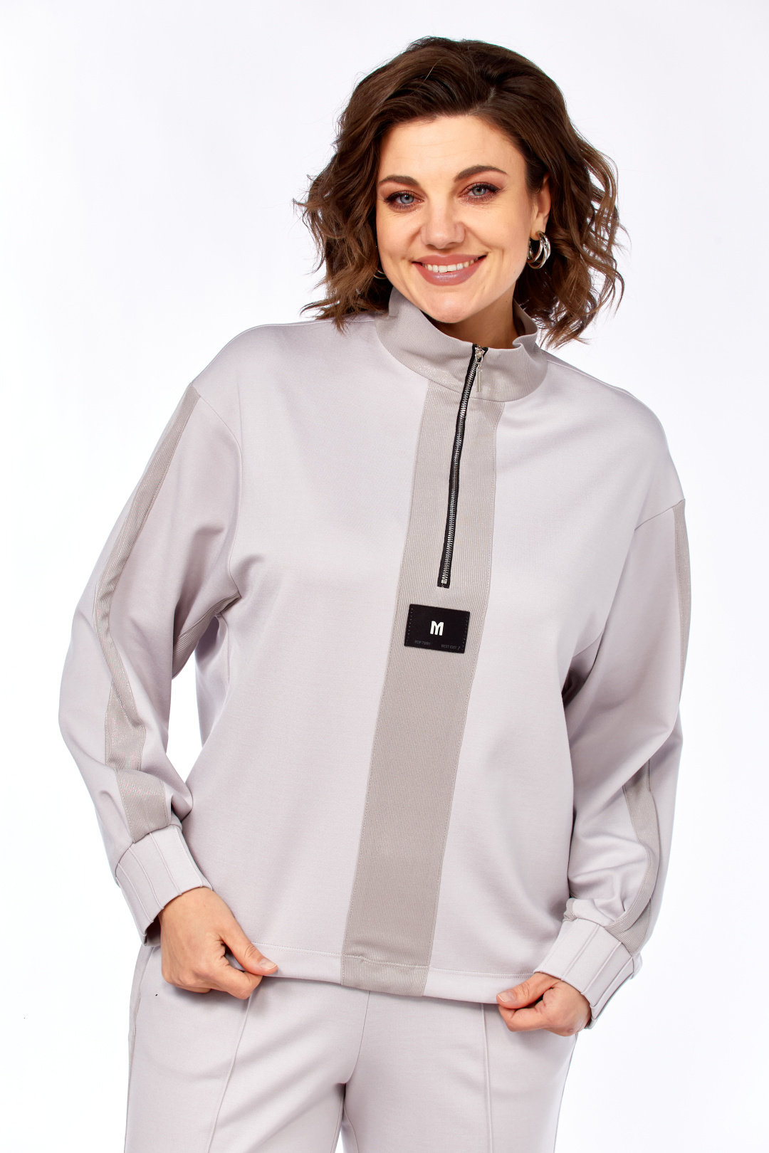 Костюм Ольга Стиль С1001 светло-серый