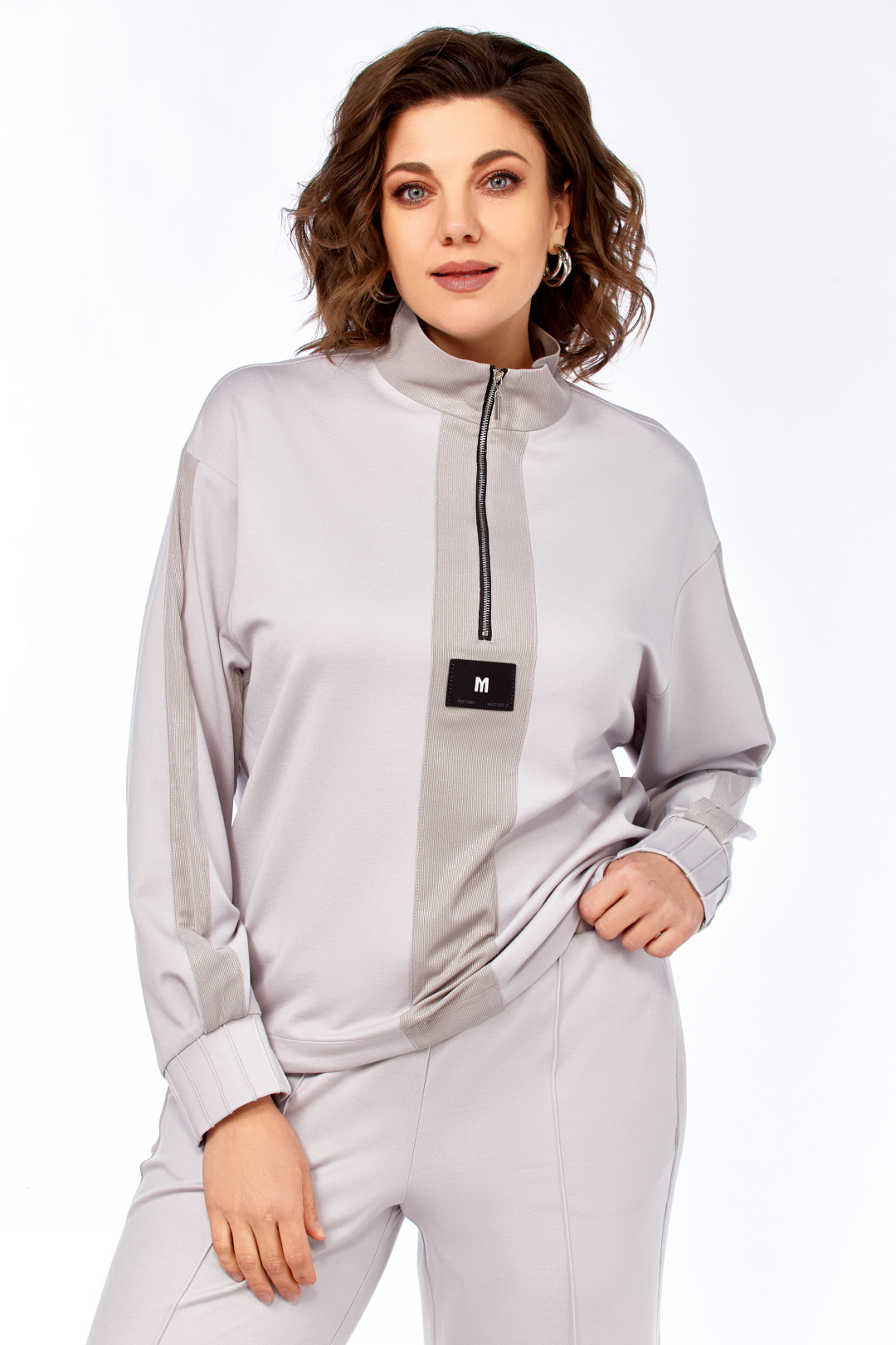 Костюм Ольга Стиль С1001 светло-серый