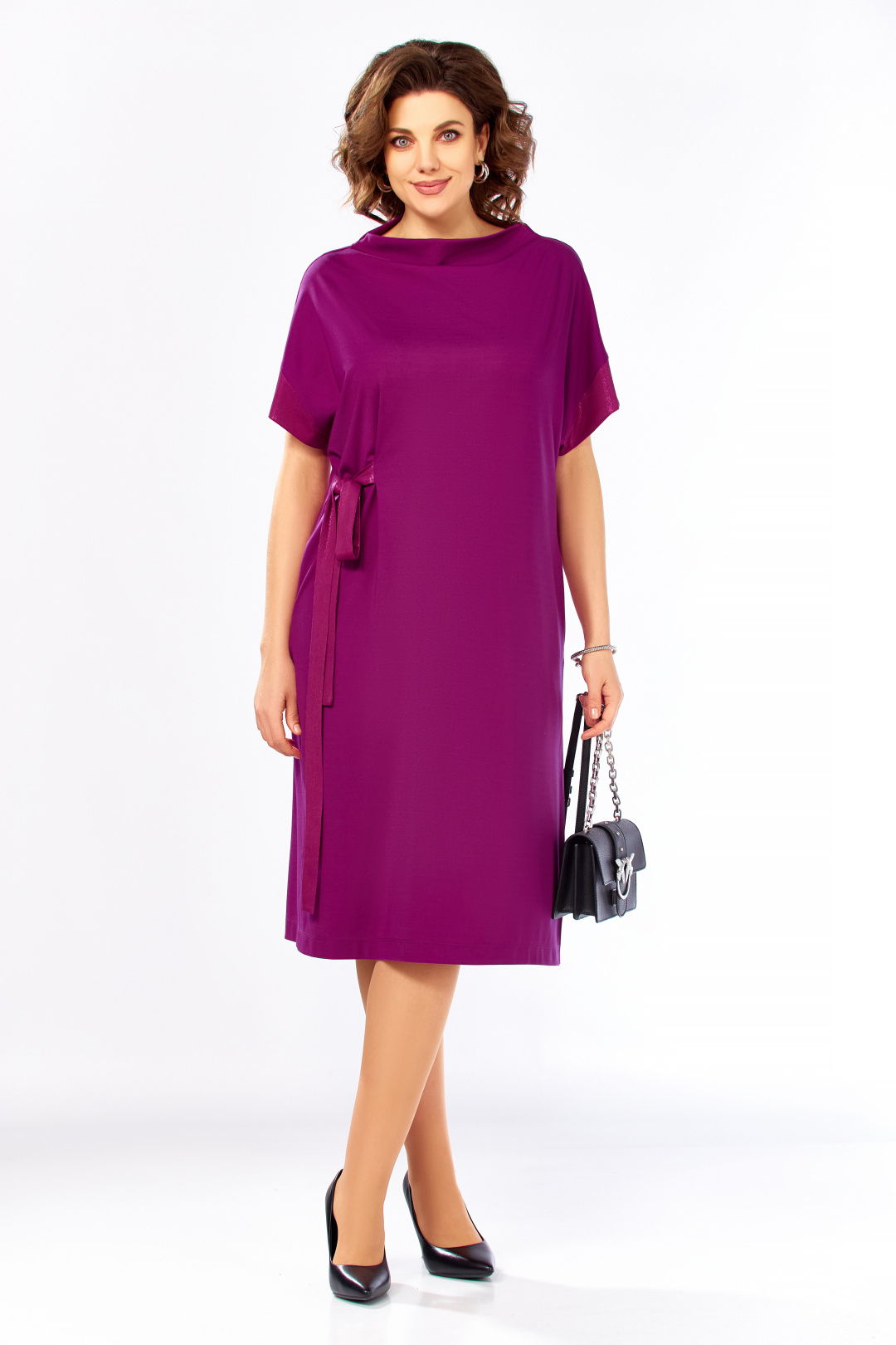 Платье Ольга Стиль С1005 фуксия - фото 1