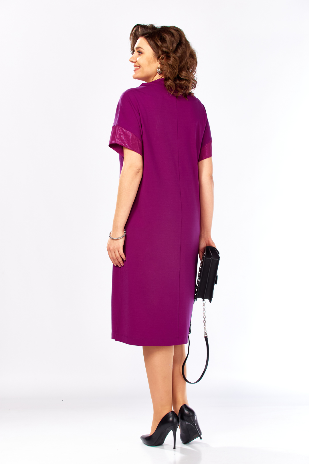 Платье Ольга Стиль С1005 фуксия - фото 5
