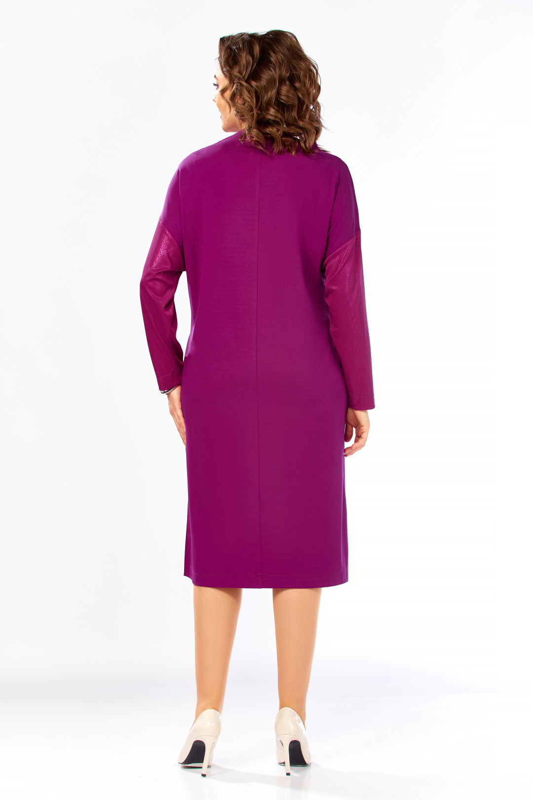 Платье Ольга Стиль С1006 фуксия - фото 2