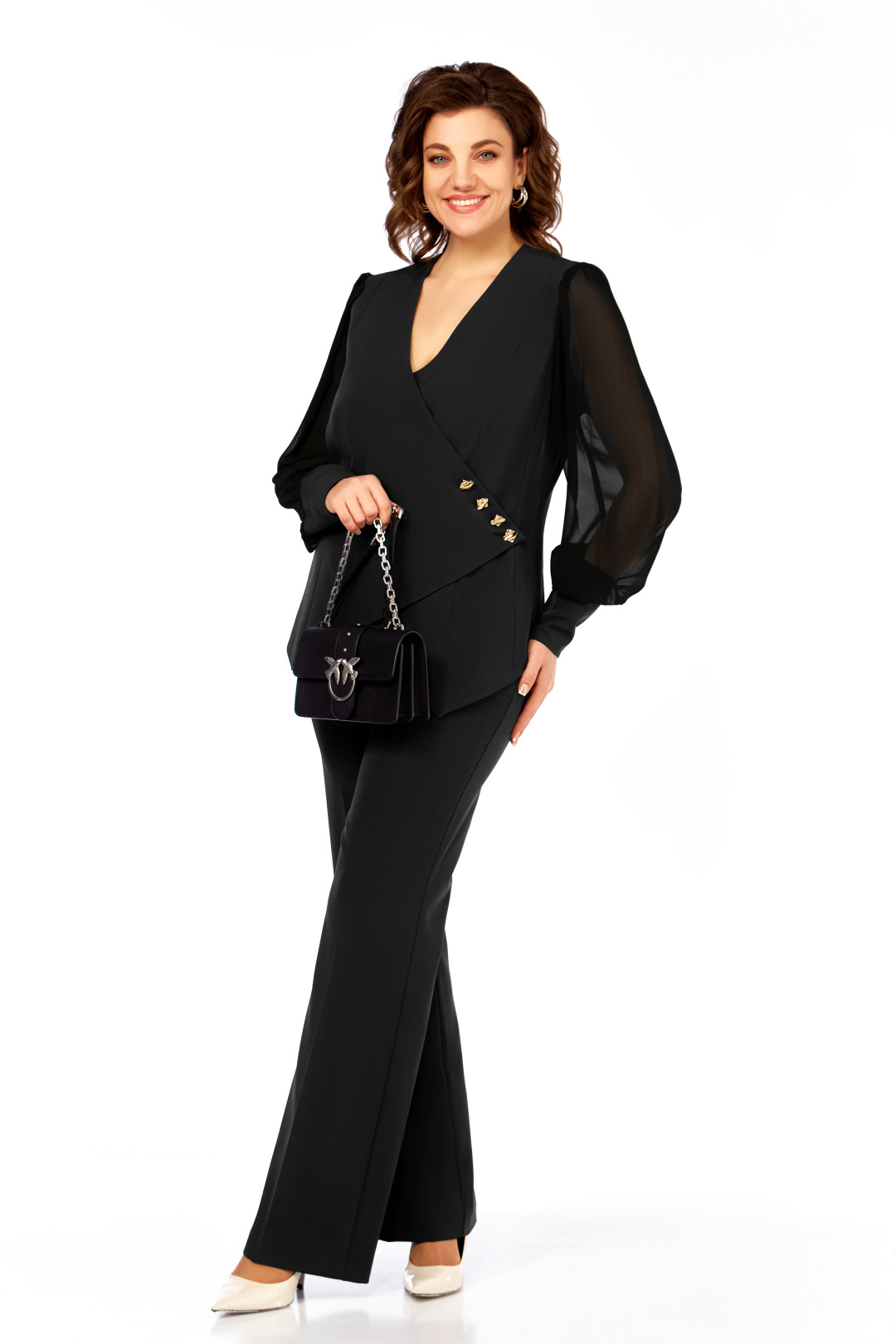 Костюм Ольга Стиль С967 черный - фото 2