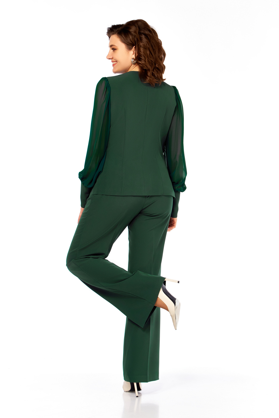 Костюм Ольга Стиль С967 зеленый - фото 2