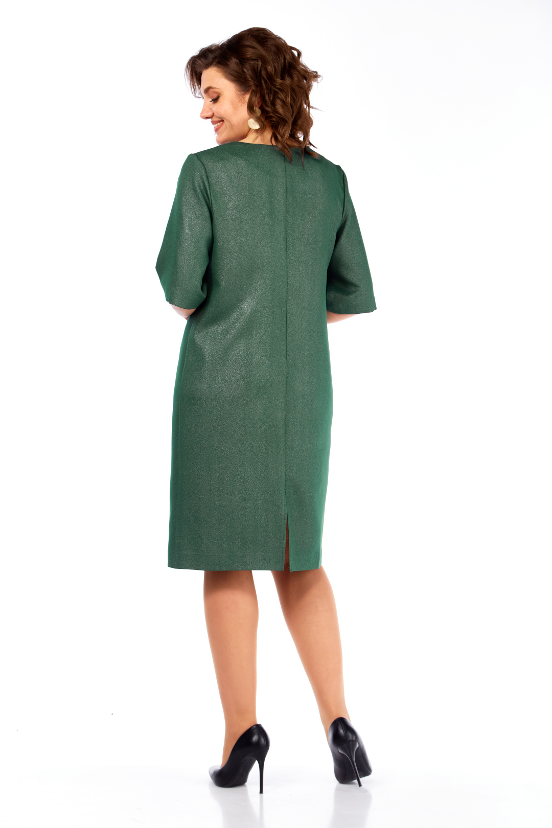 Платье Ольга Стиль С980 зеленый - фото 4