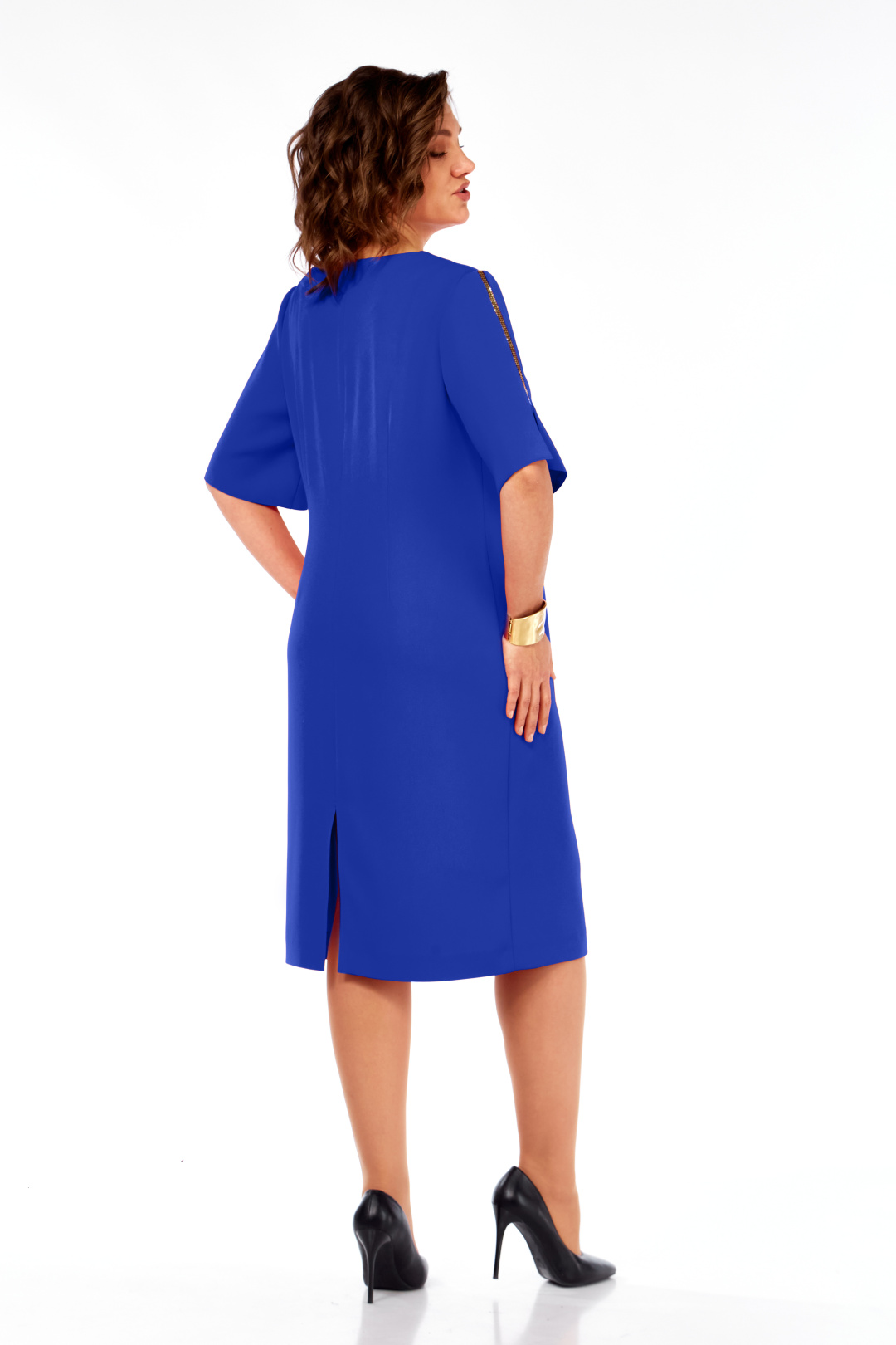 Платье Ольга Стиль С984 василек - фото 2