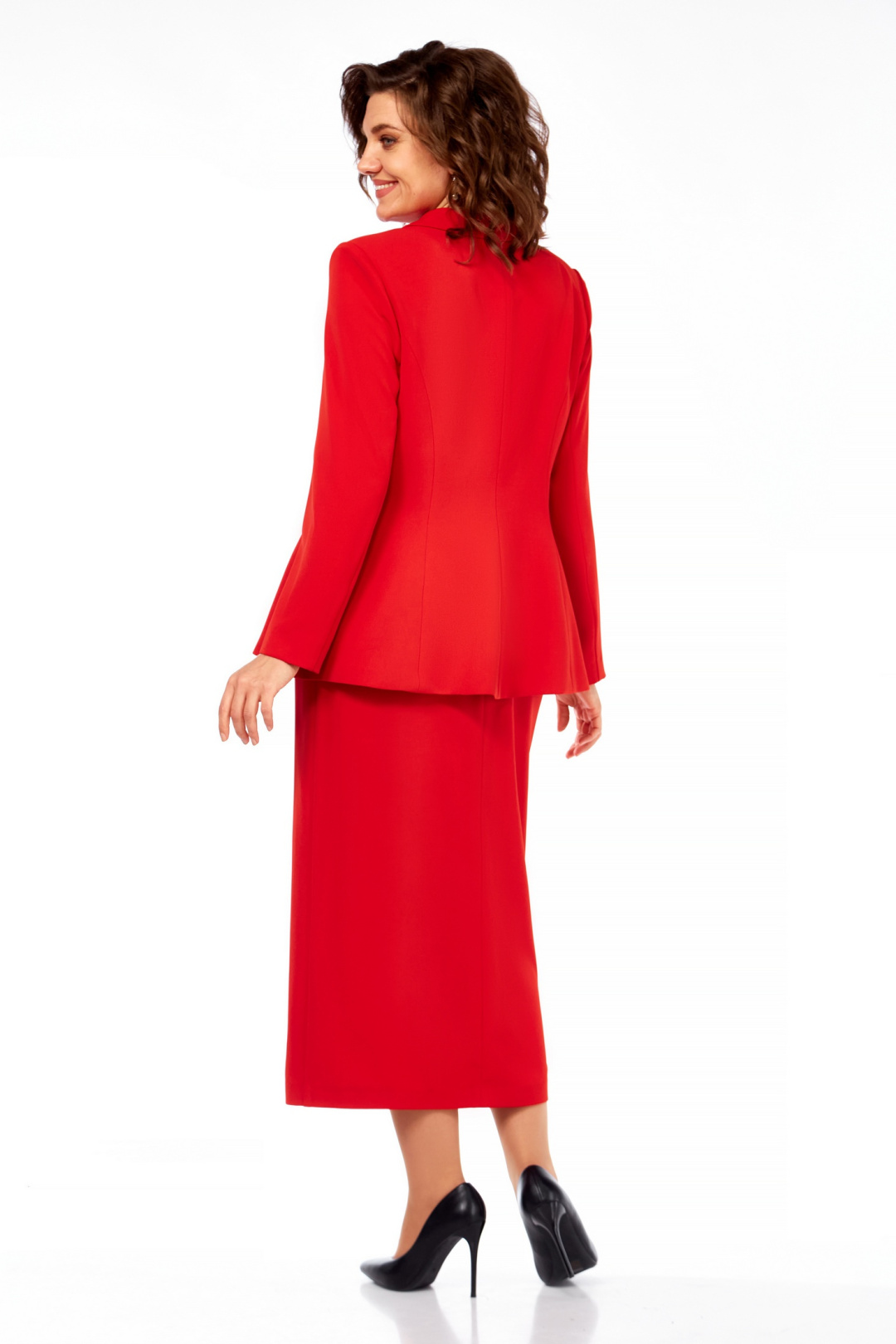 Костюм Ольга Стиль С985 красный - фото 2