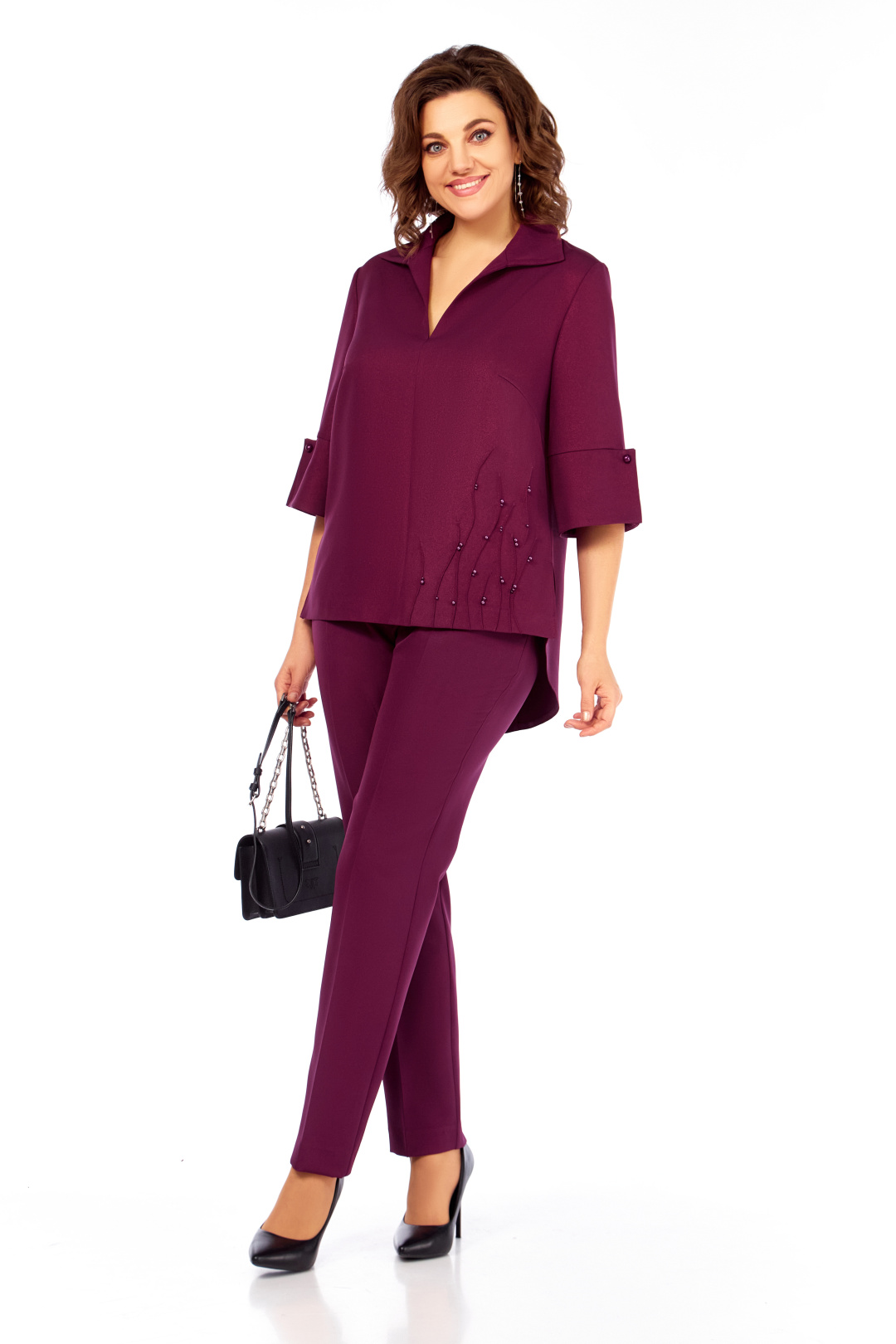 Костюм Ольга Стиль С987 бургунди