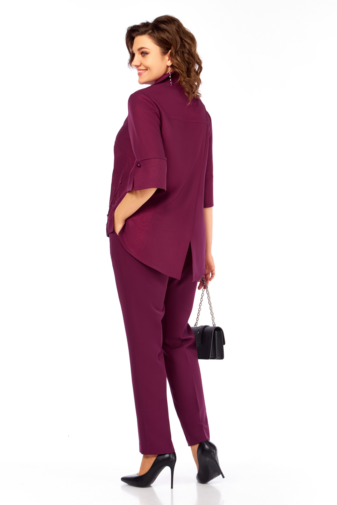Костюм Ольга Стиль С987 бургунди