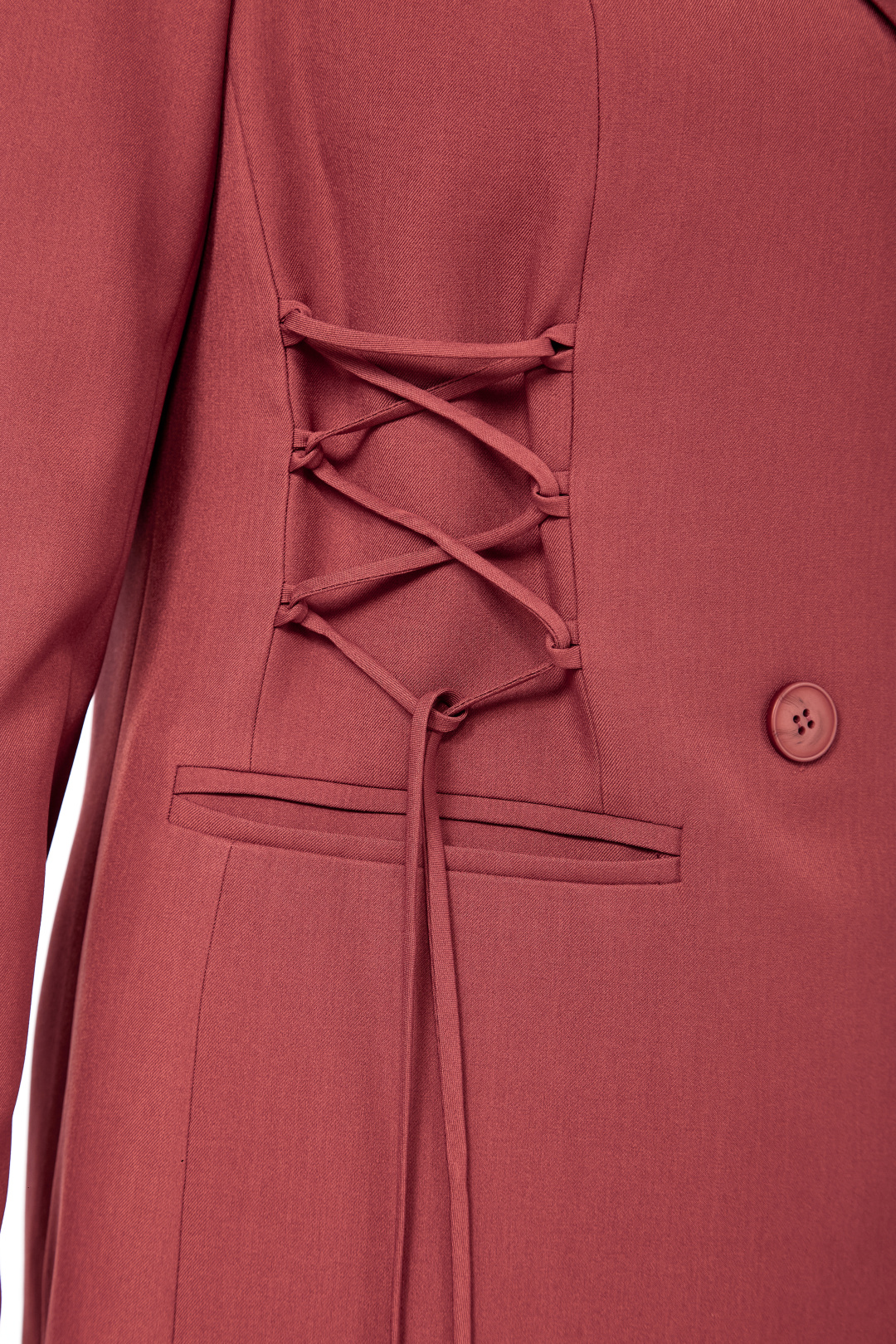 Костюм Ольга Стиль С998 приглушенный-коралловый