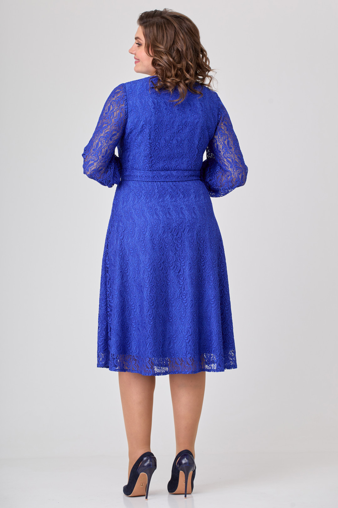 Платье ОрхидеяЛюкс 1227 васильковый - фото 5