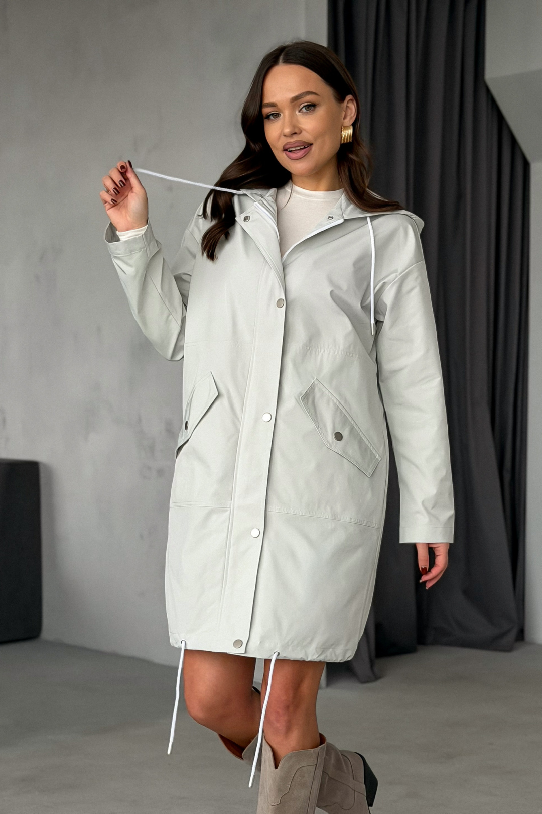 Куртка PRATA wear 032 светло-серый