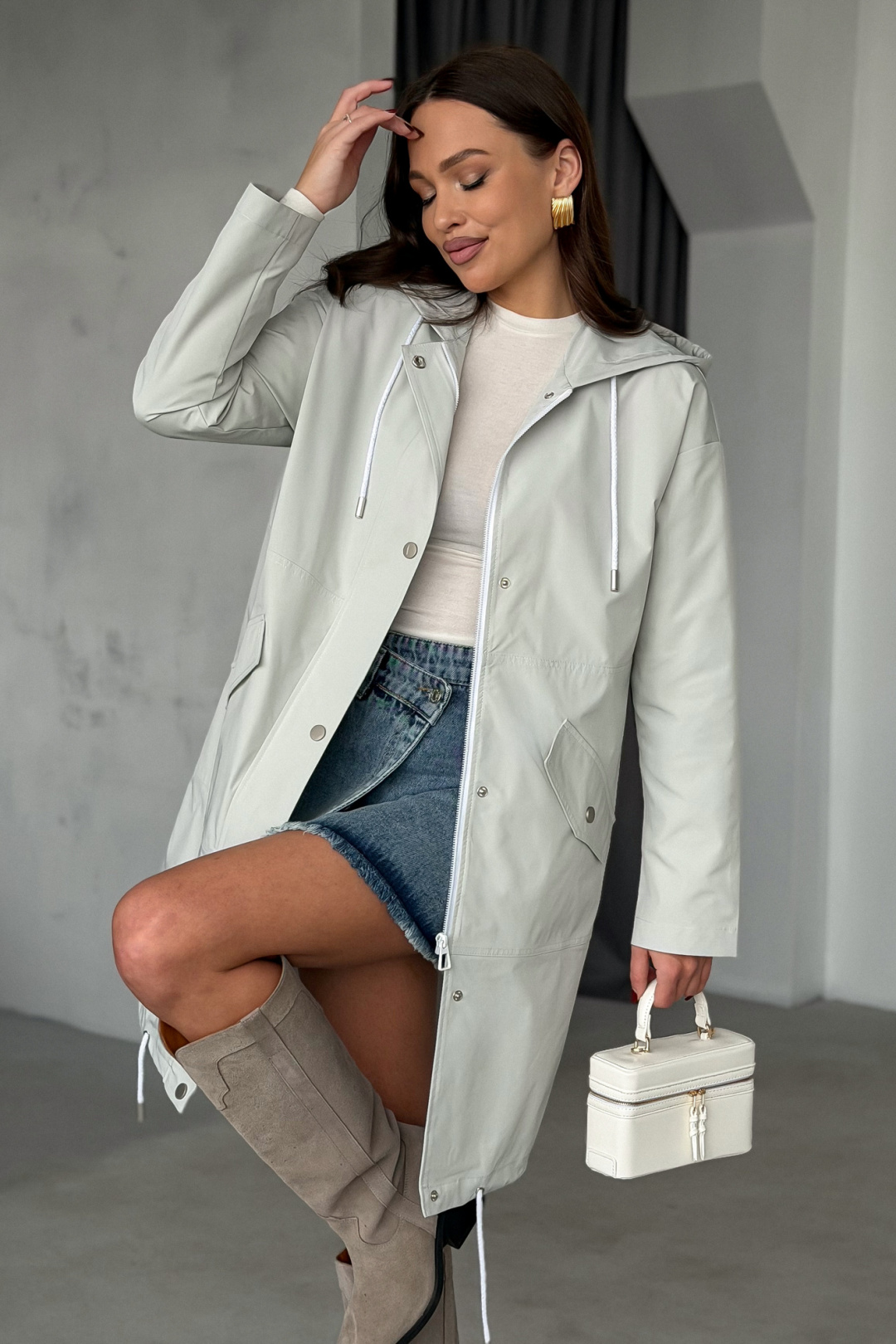 Куртка PRATA wear 032 светло-серый