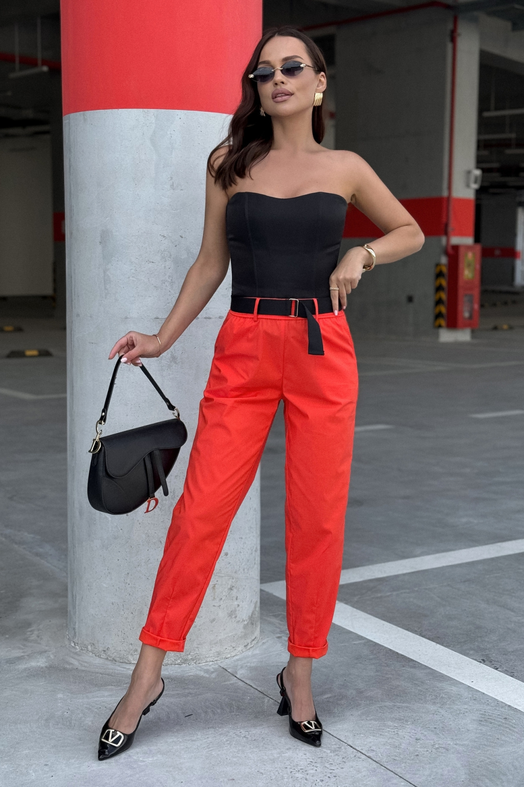 Брюки PRATA wear S035 красный