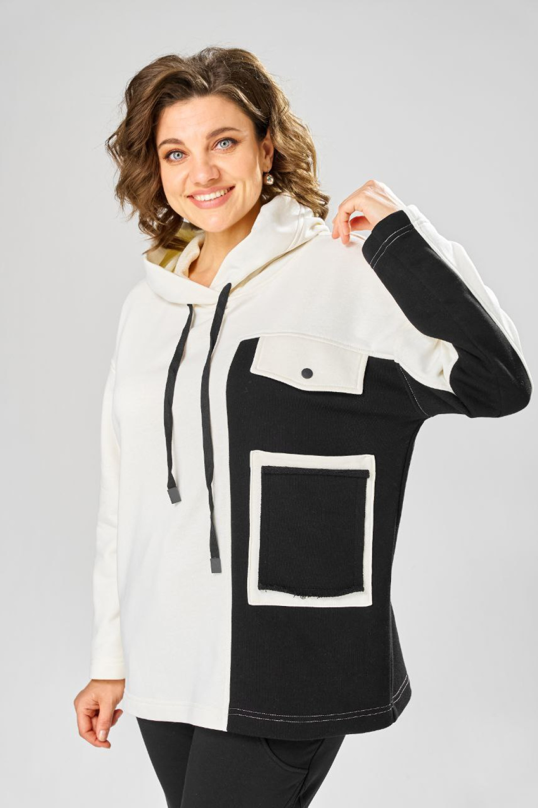 Костюм RISHELIE 999 белый + черный - фото 4