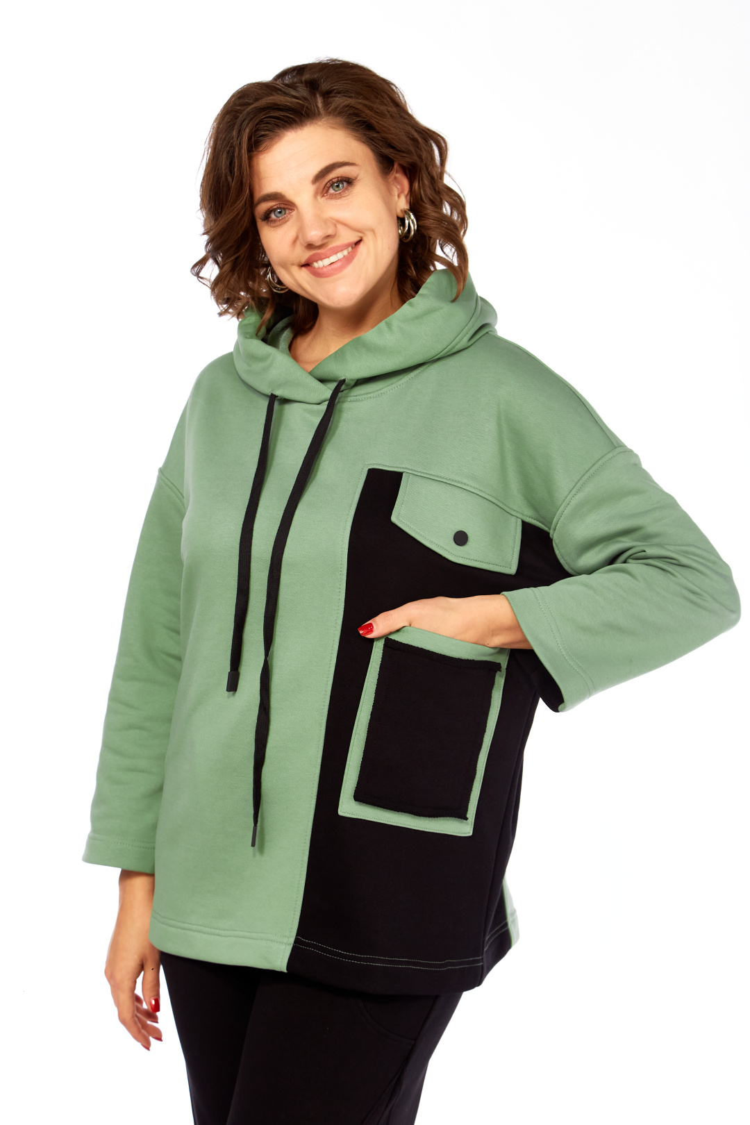 Костюм RISHELIE 999 зеленый + черный - фото 2