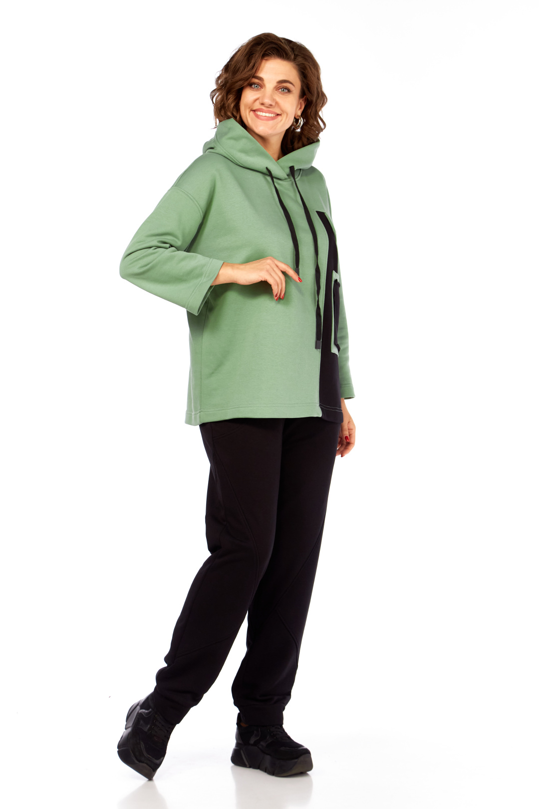 Костюм RISHELIE 999 зеленый + черный - фото 4