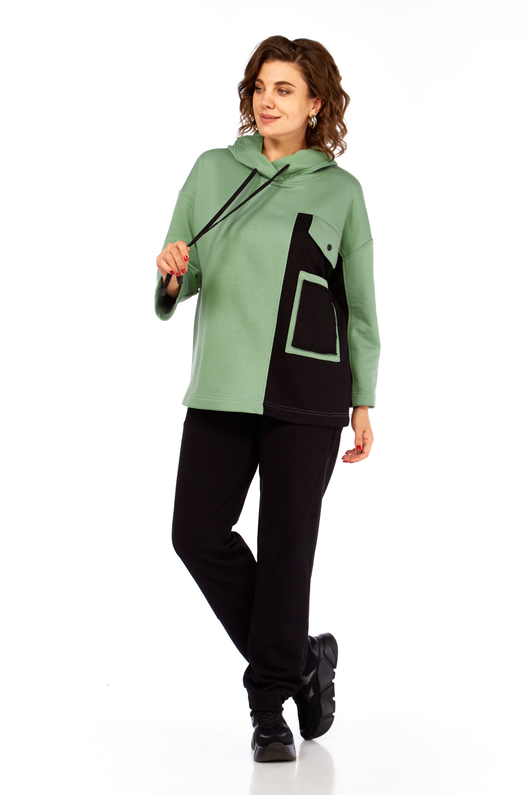 Костюм RISHELIE 999 зеленый + черный - фото 5