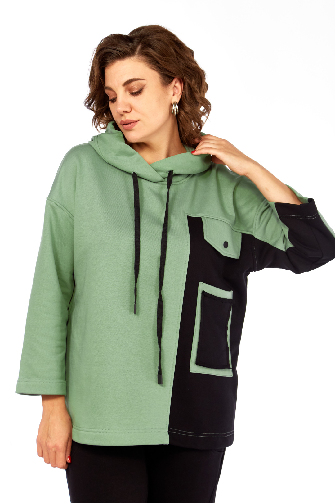 Костюм RISHELIE 999 зеленый + черный - фото 6