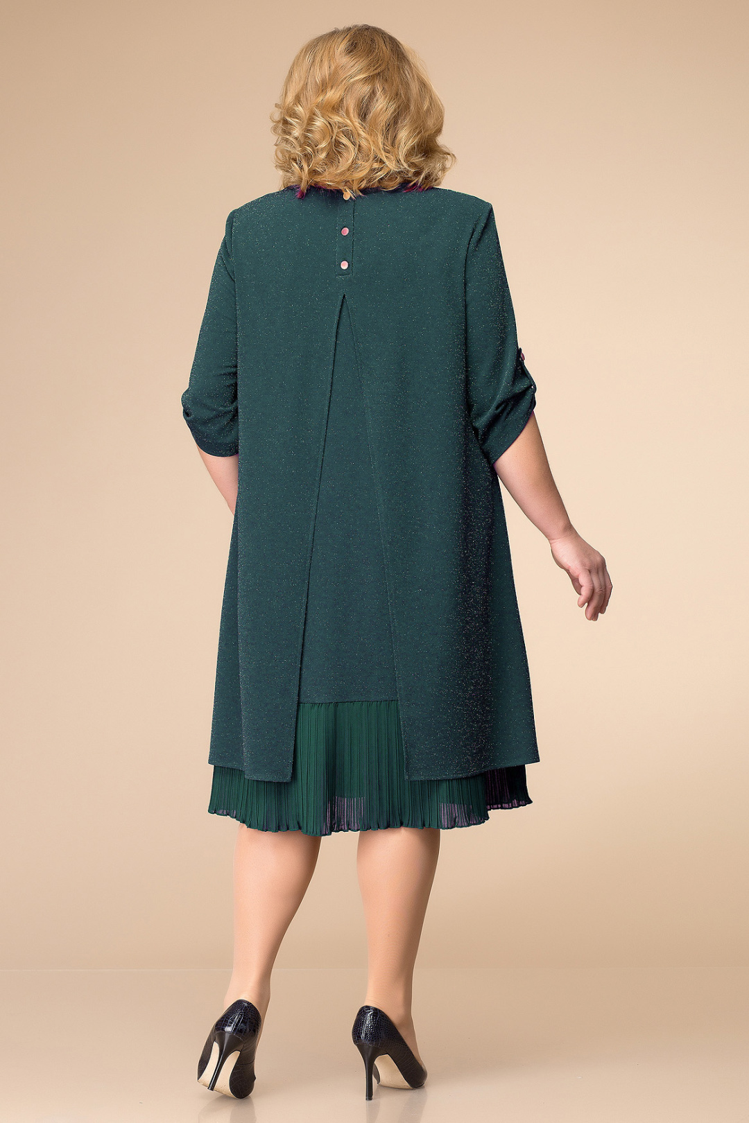 Платье Romanovich Style 1-1727 тёмно-зелёный
