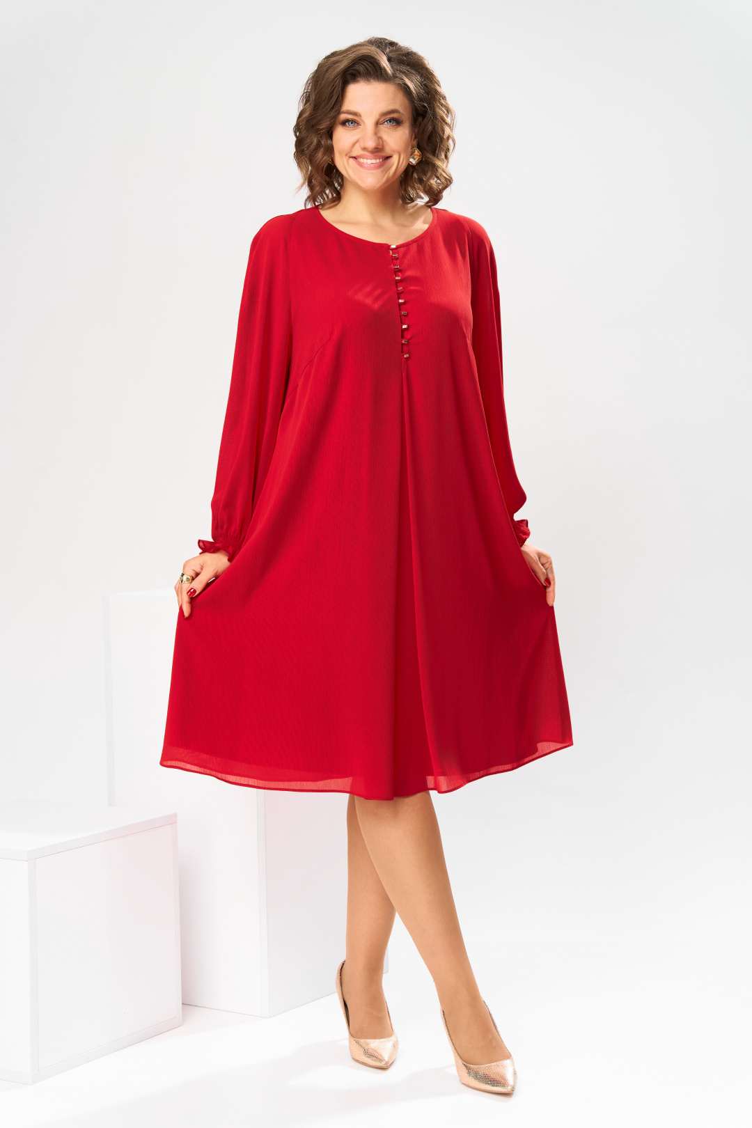 Платье Romanovich Style 1-2070 красный - фото 2