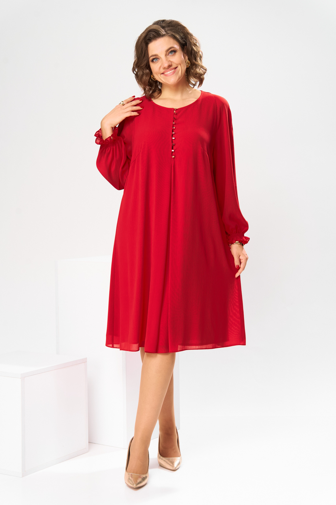 Платье Romanovich Style 1-2070 красный - фото 4