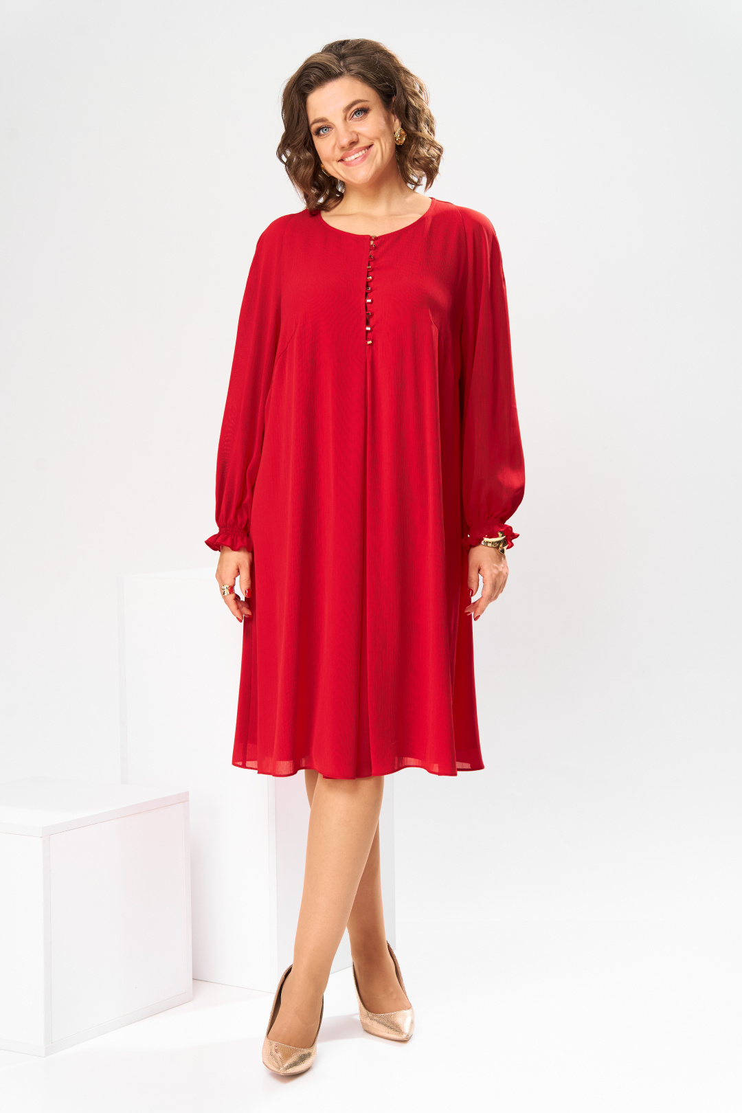 Платье Romanovich Style 1-2070 красный - фото 6