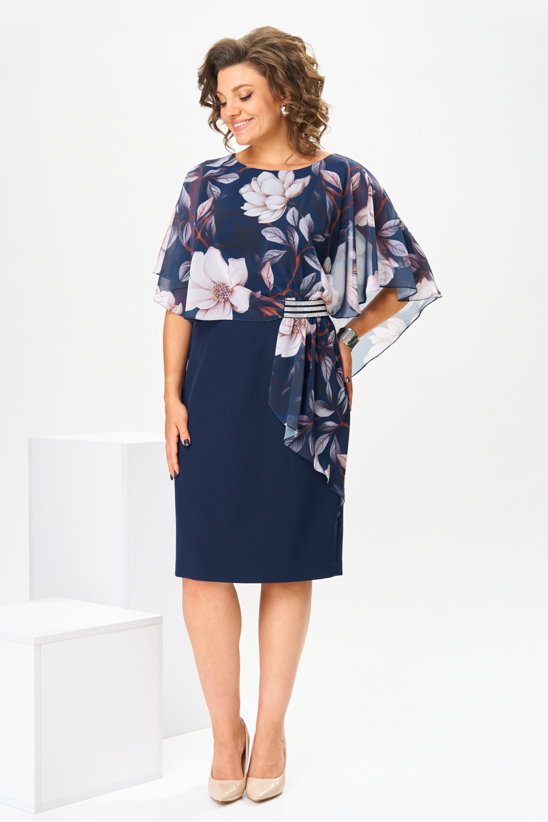 Платье Romanovich Style 1-2371 молочные цветы - фото 3