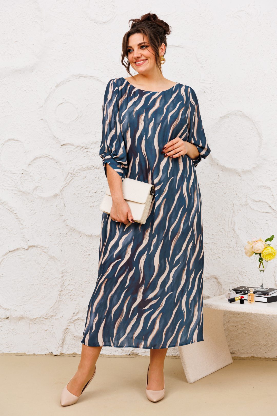 Платье Romanovich Style 1-2442 лазурно+синий - фото 4