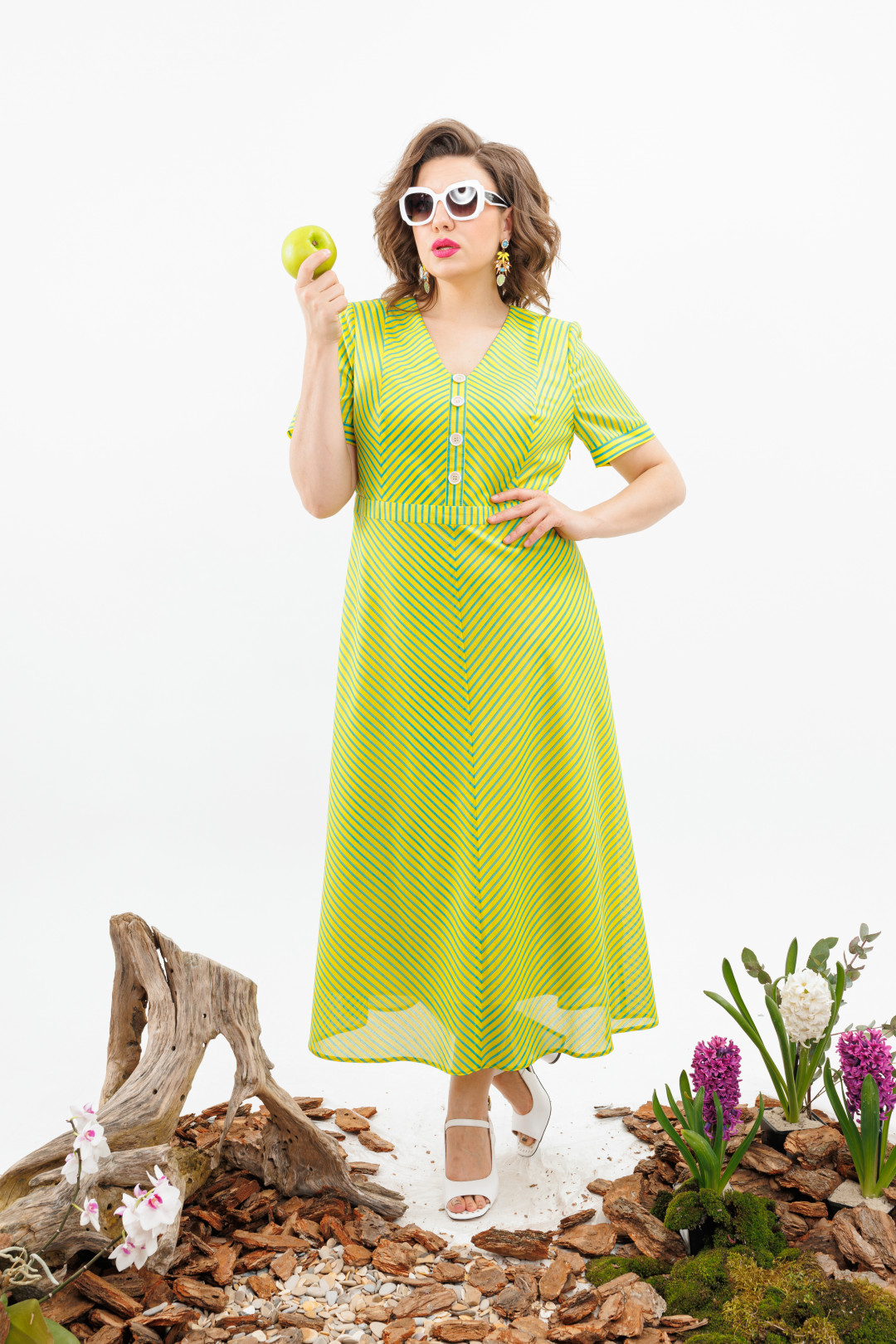 Платье Romanovich Style 1-2507 жёлтый