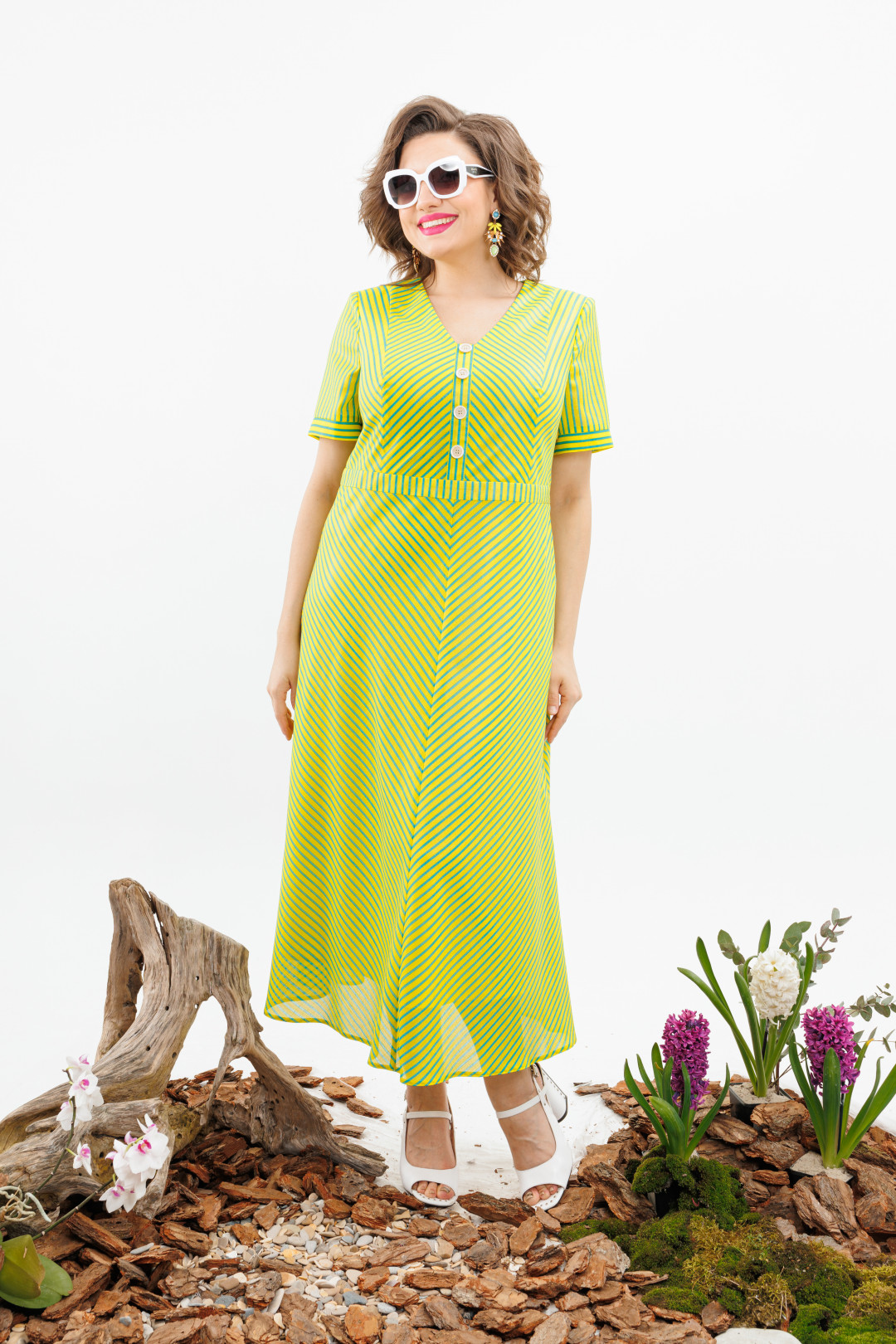 Платье Romanovich Style 1-2507 жёлтый