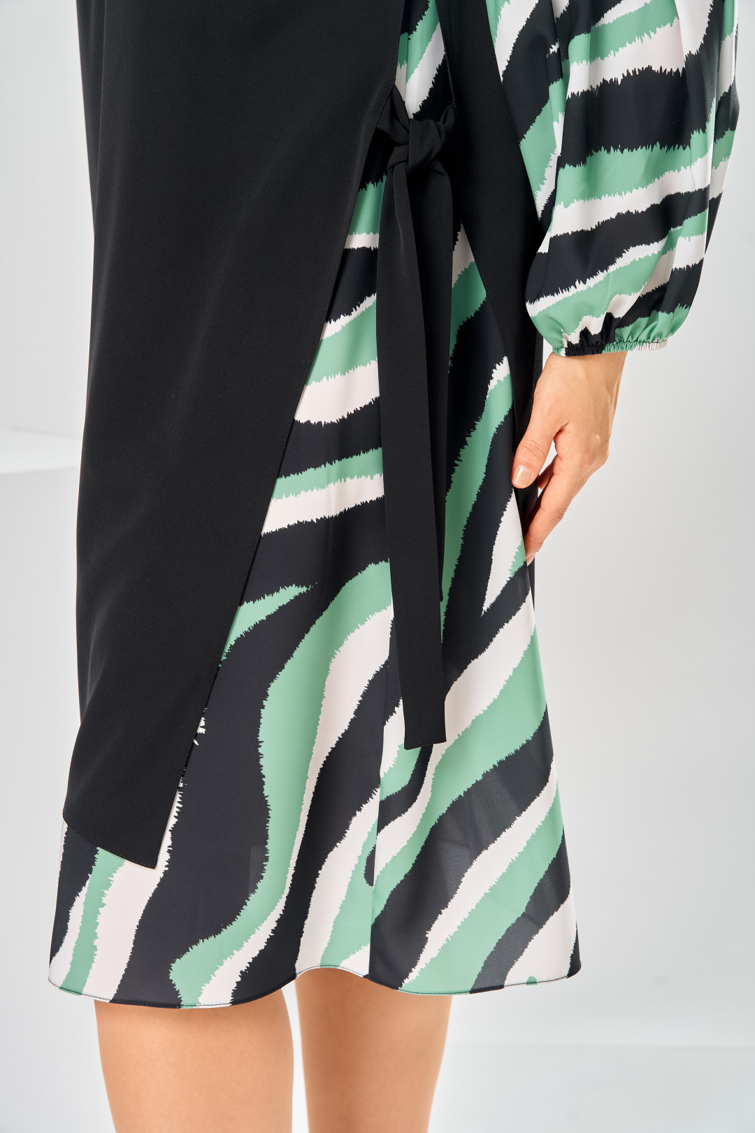 Платье Romanovich Style 1-2630 черно-зеленый - фото 6