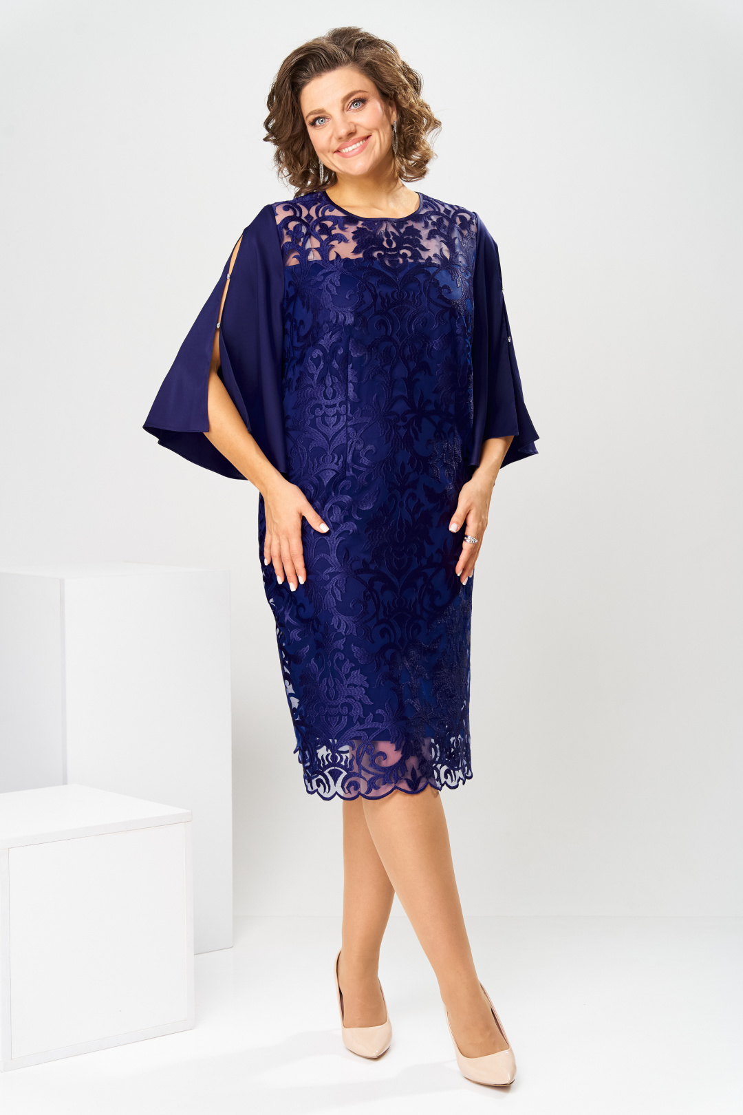 Платье Romanovich Style 1-2728 синий-1 - фото 1