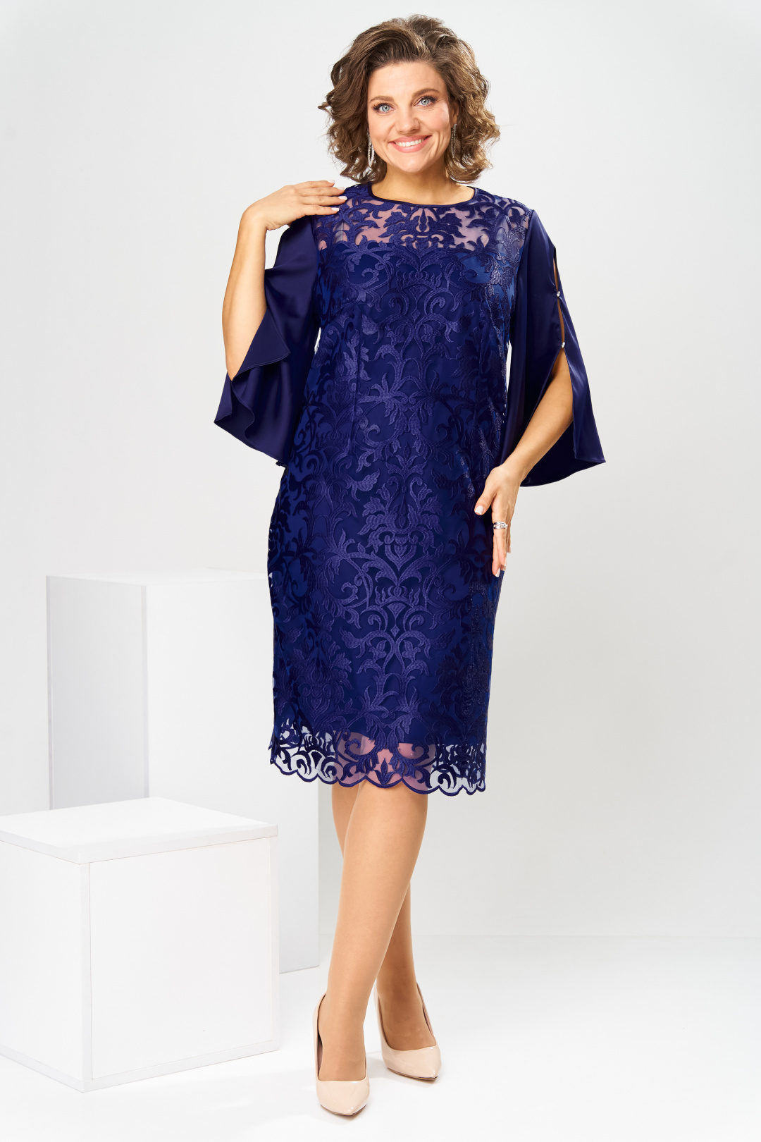 Платье Romanovich Style 1-2728 синий-1 - фото 2