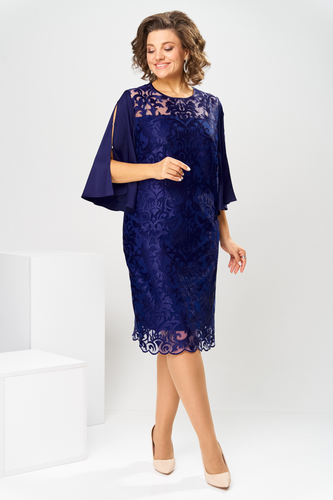 Платье Romanovich Style 1-2728 синий-1 - фото 3