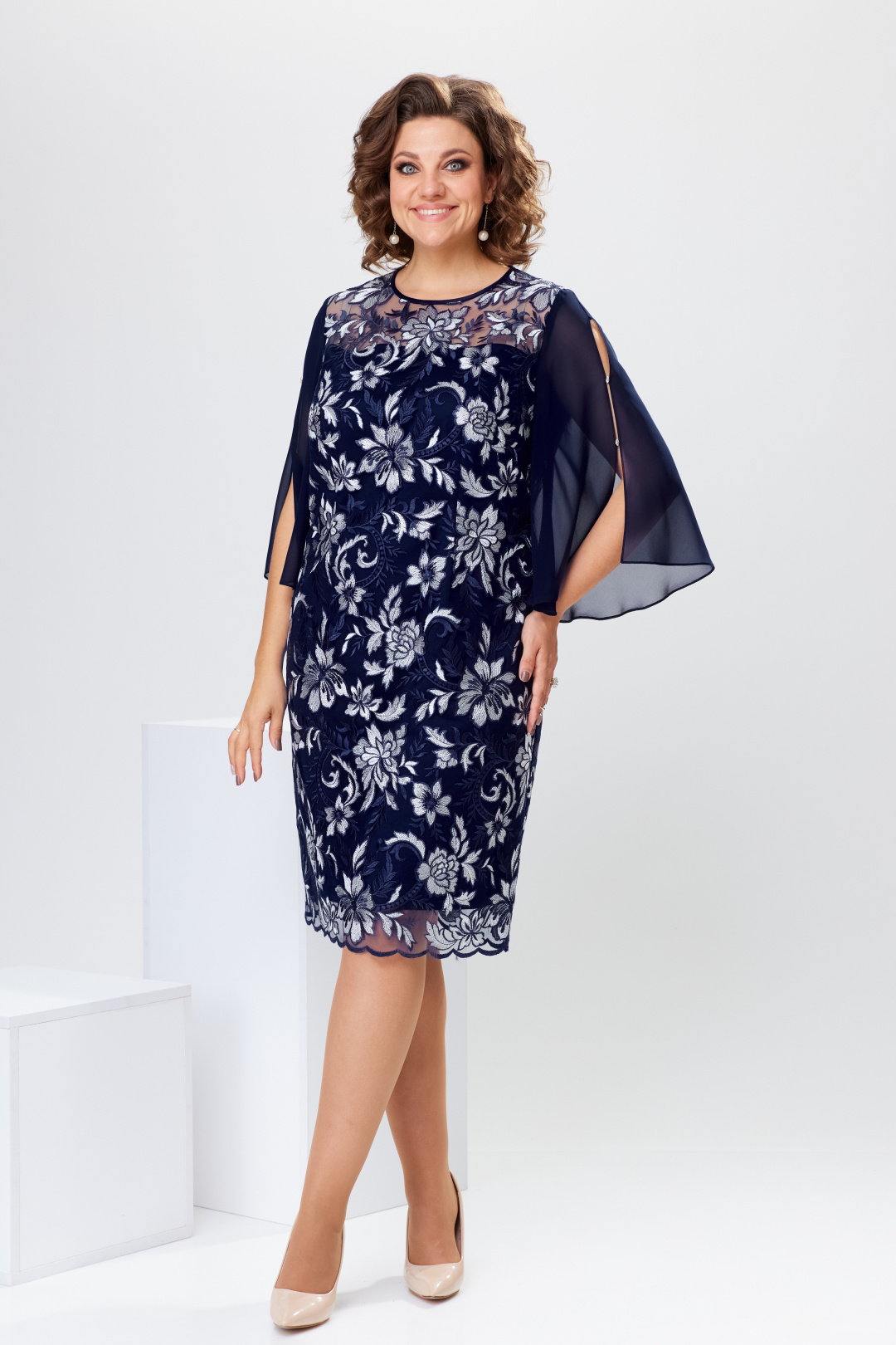 Платье Romanovich Style 1-2728 синий - фото 2