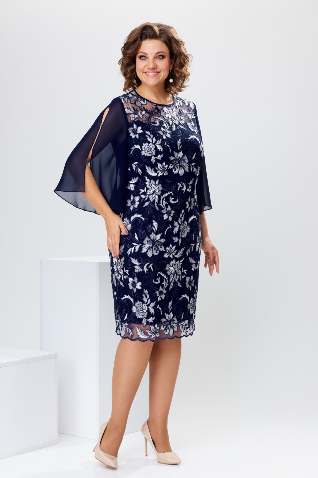 Платье Romanovich Style 1-2728 синий - фото 3