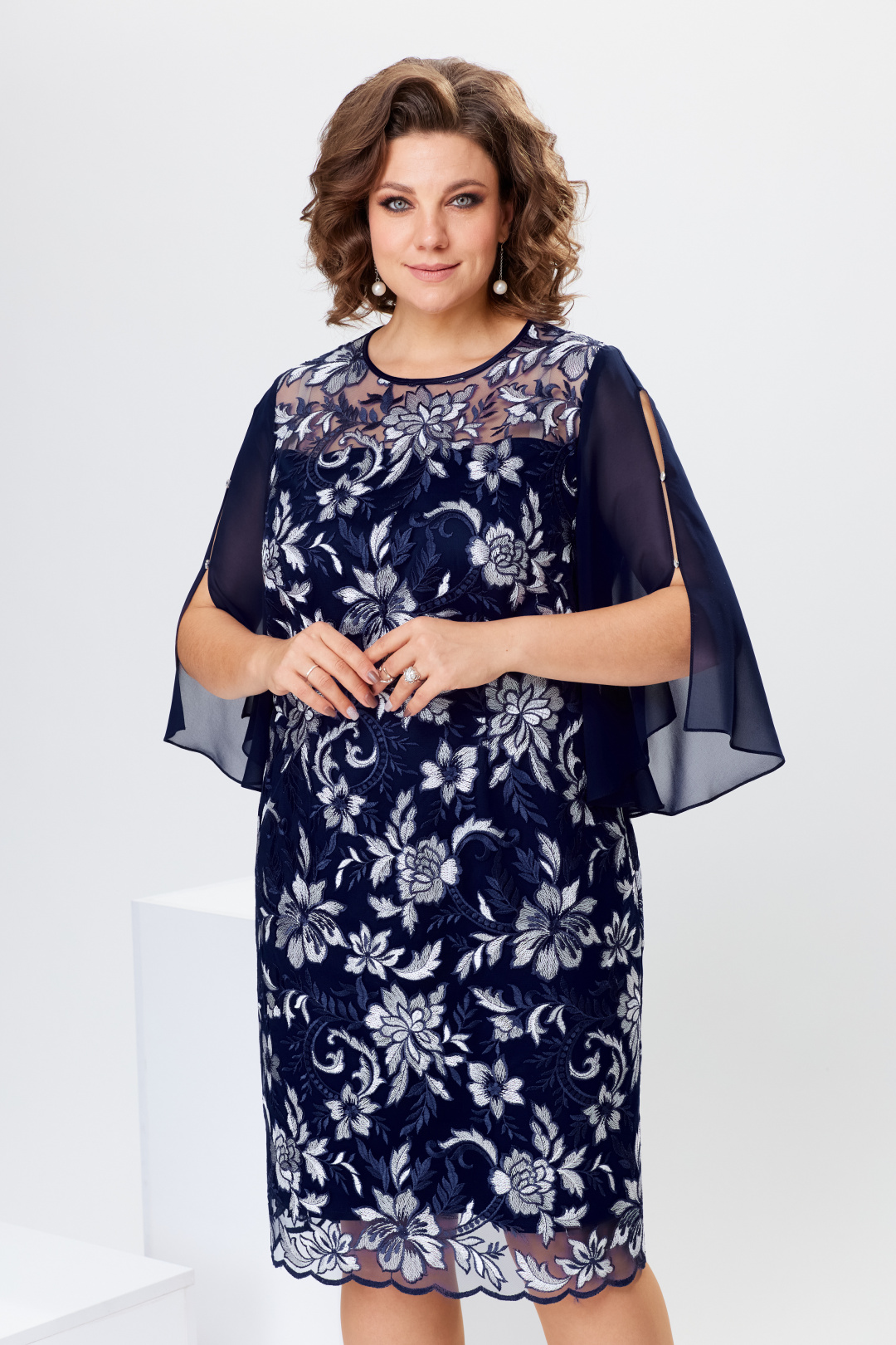 Платье Romanovich Style 1-2728 синий - фото 4
