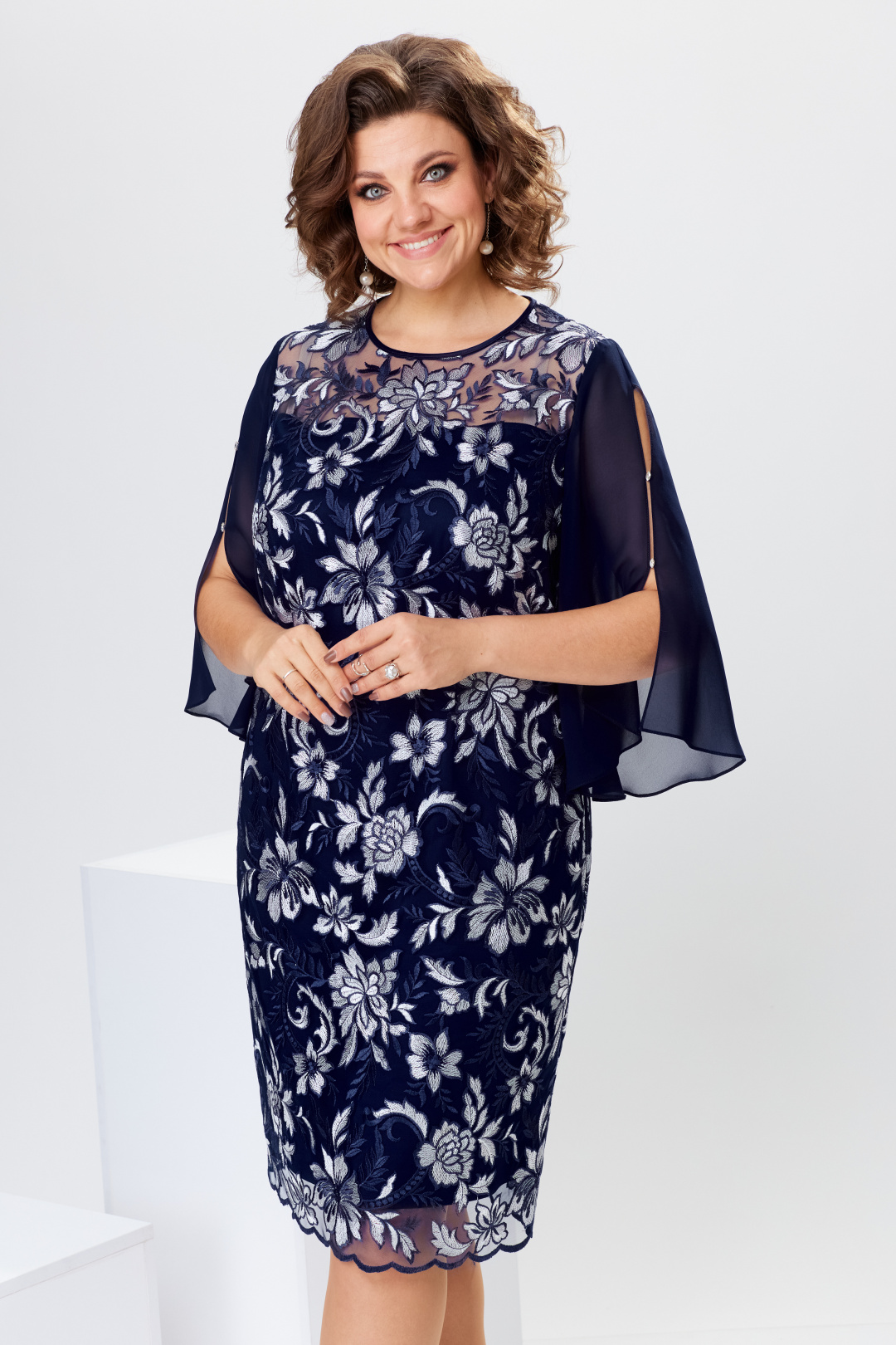 Платье Romanovich Style 1-2728 синий - фото 5