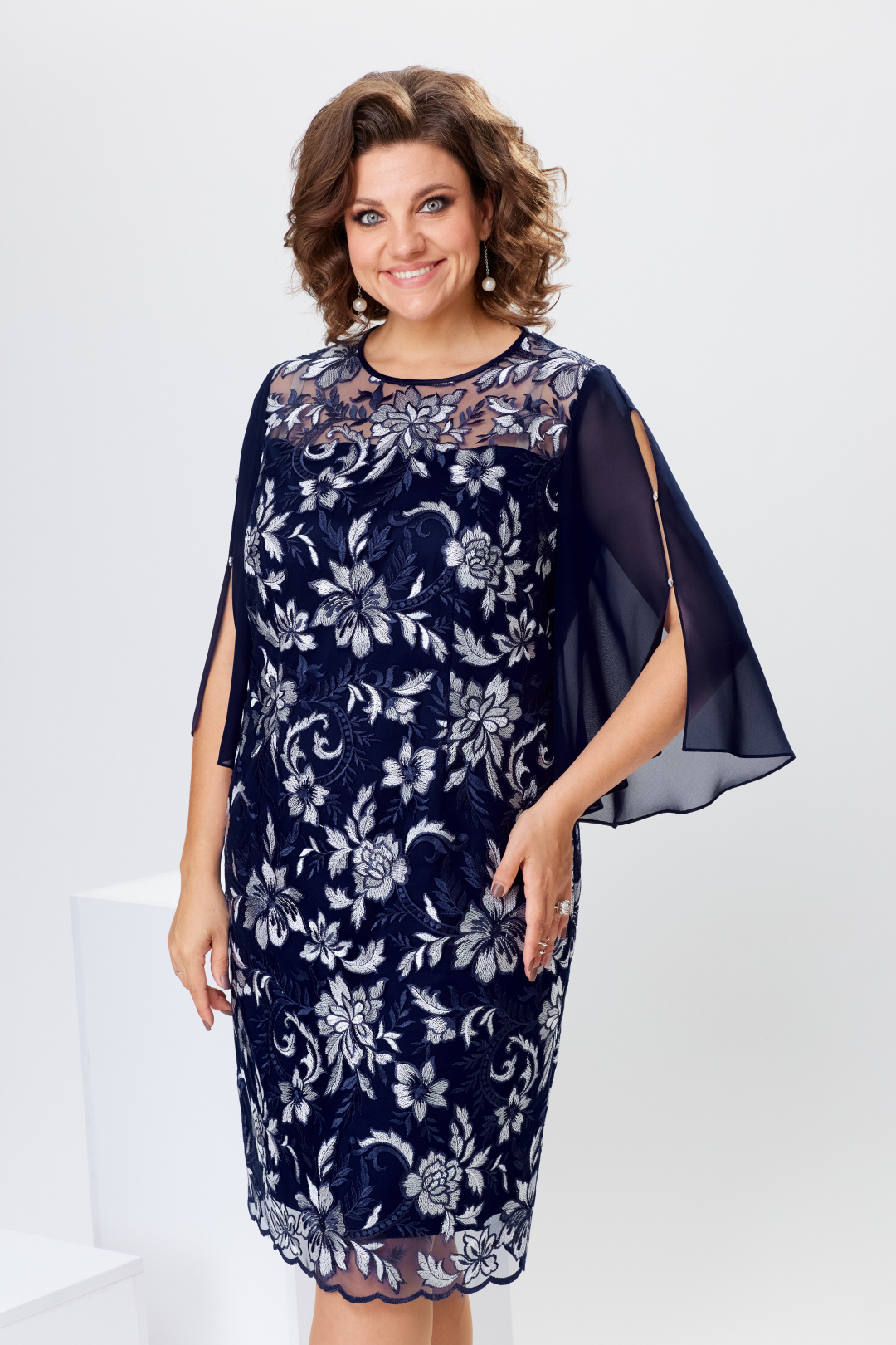 Платье Romanovich Style 1-2728 синий - фото 6