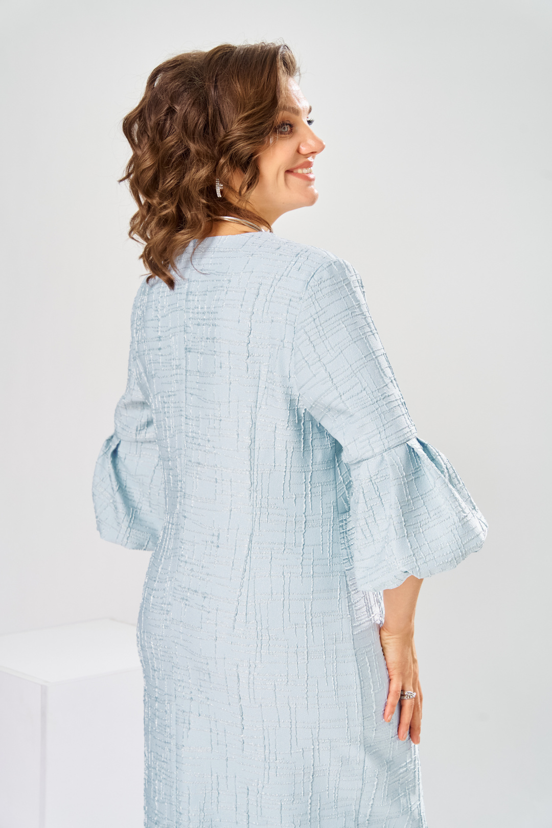 Платье Romanovich Style 1-2809 голубой + штрихи