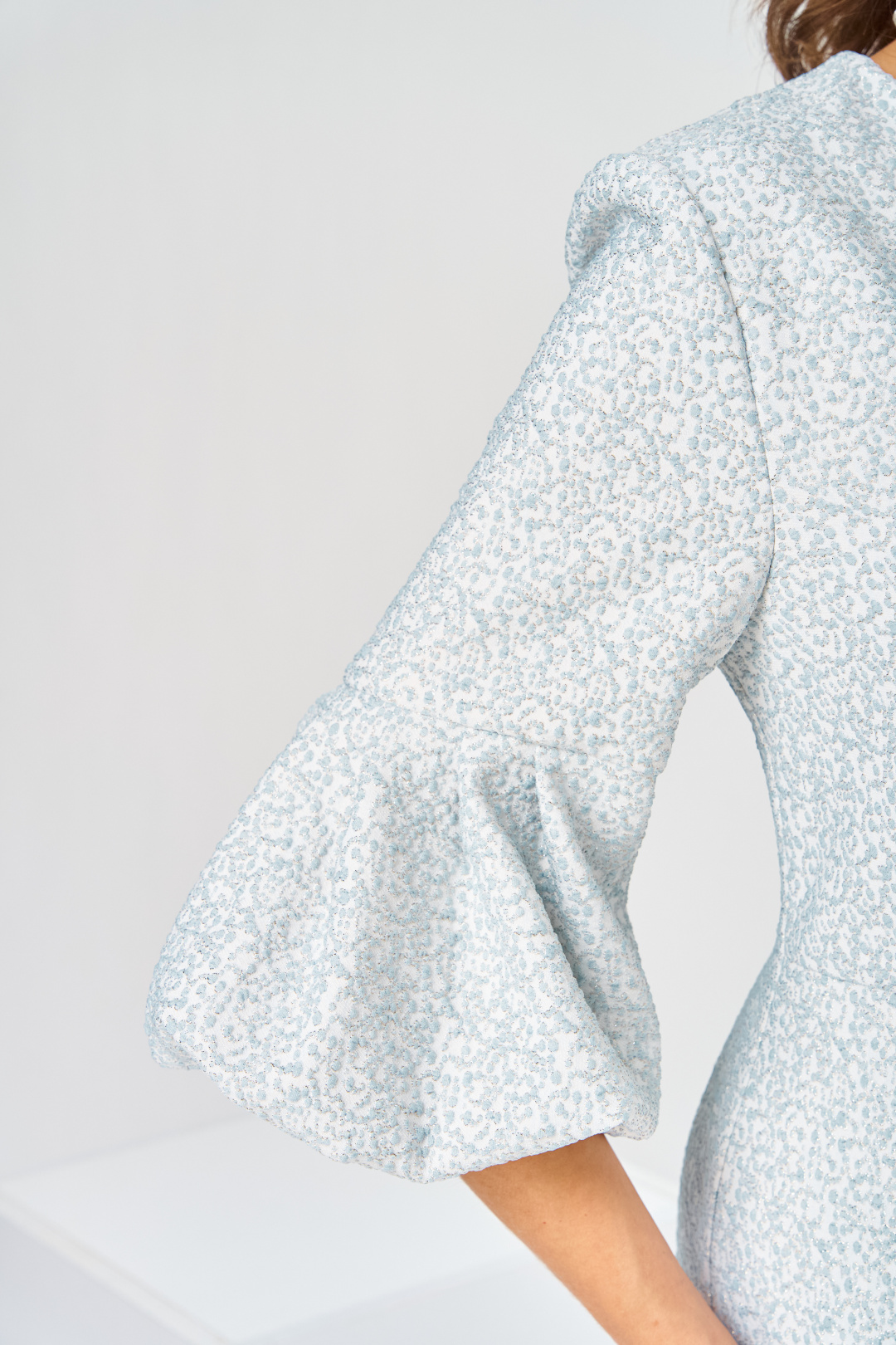 Платье Romanovich Style 1-2809 голубой + точка - фото 6