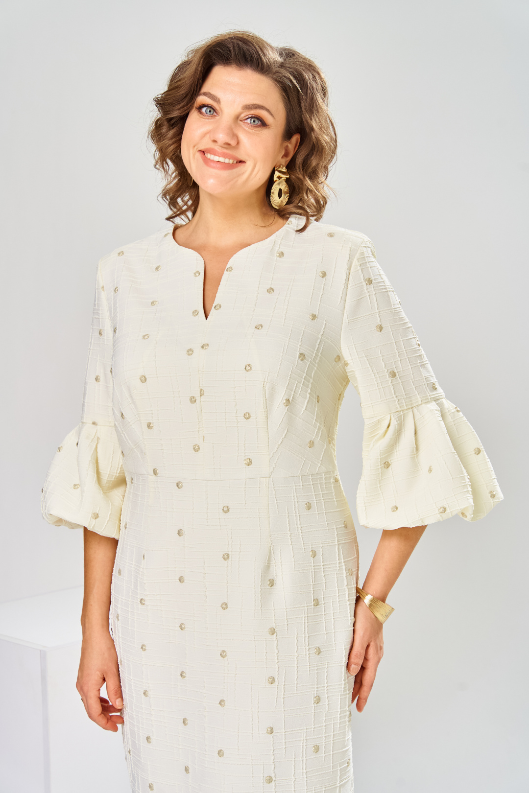 Платье Romanovich Style 1-2809 молочный-1 - фото 5