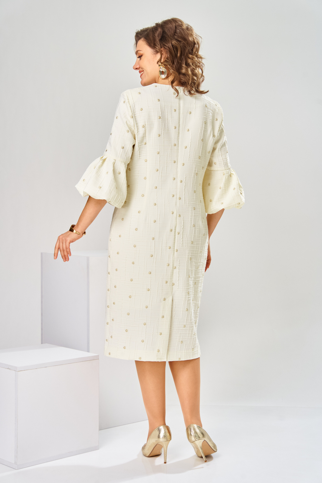 Платье Romanovich Style 1-2809 молочный-1