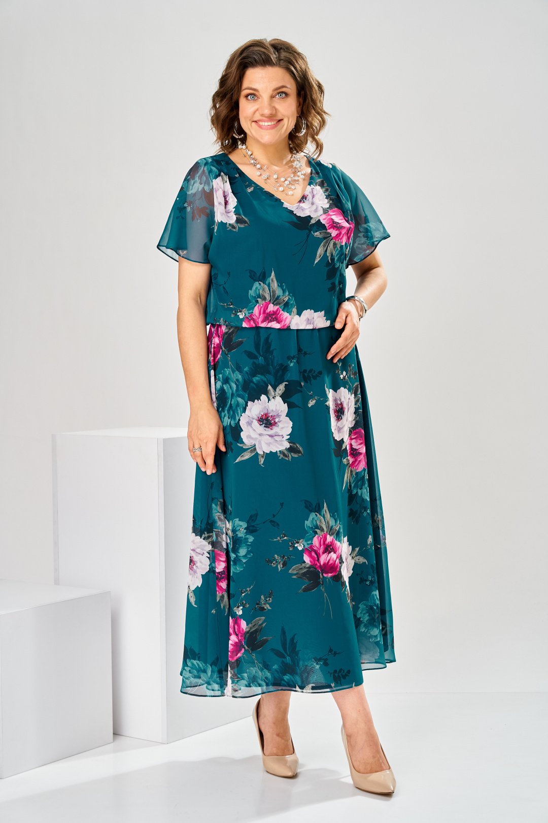 Платье Romanovich Style 1-2825 изумрудный